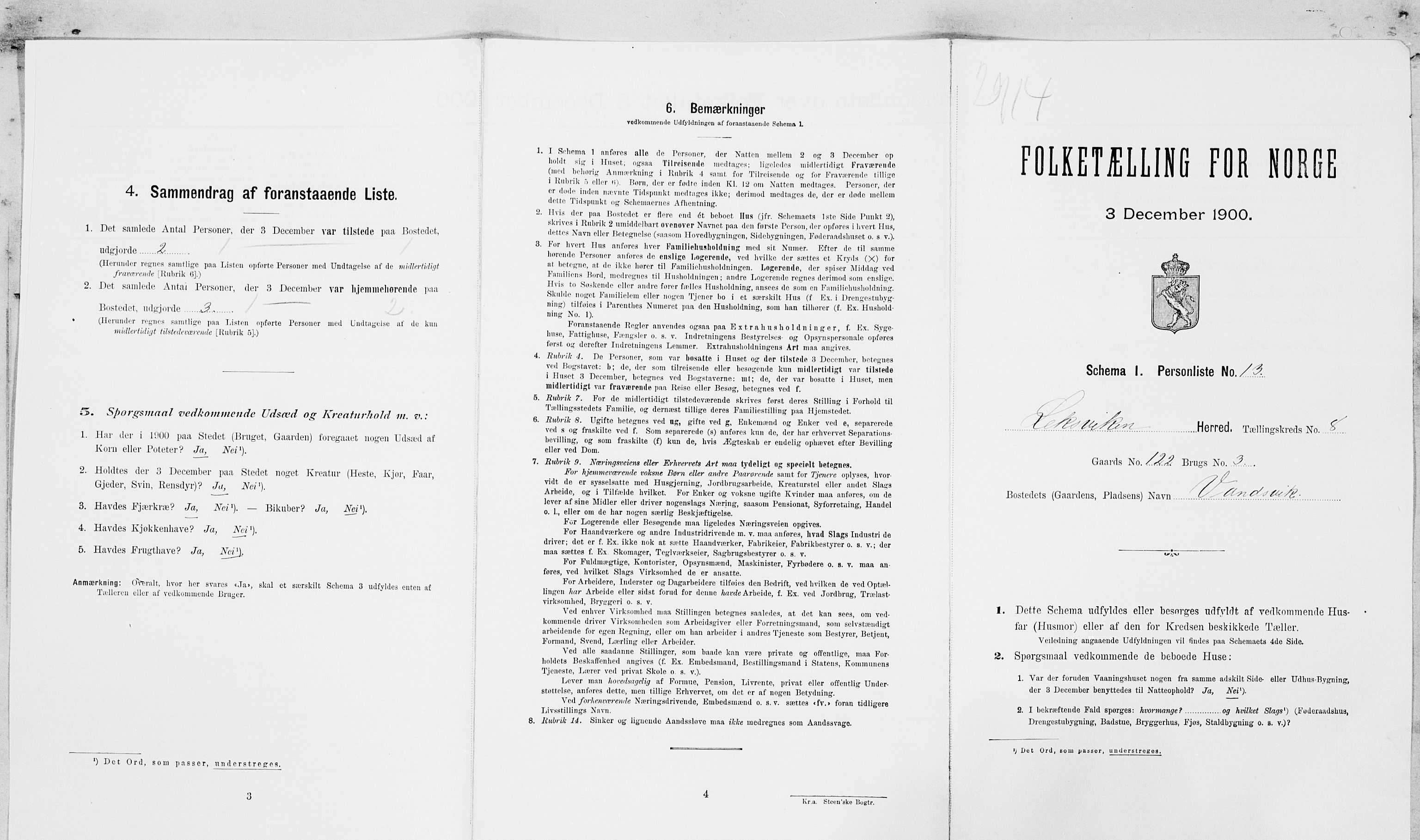 SAT, Folketelling 1900 for 1718 Leksvik herred, 1900, s. 933