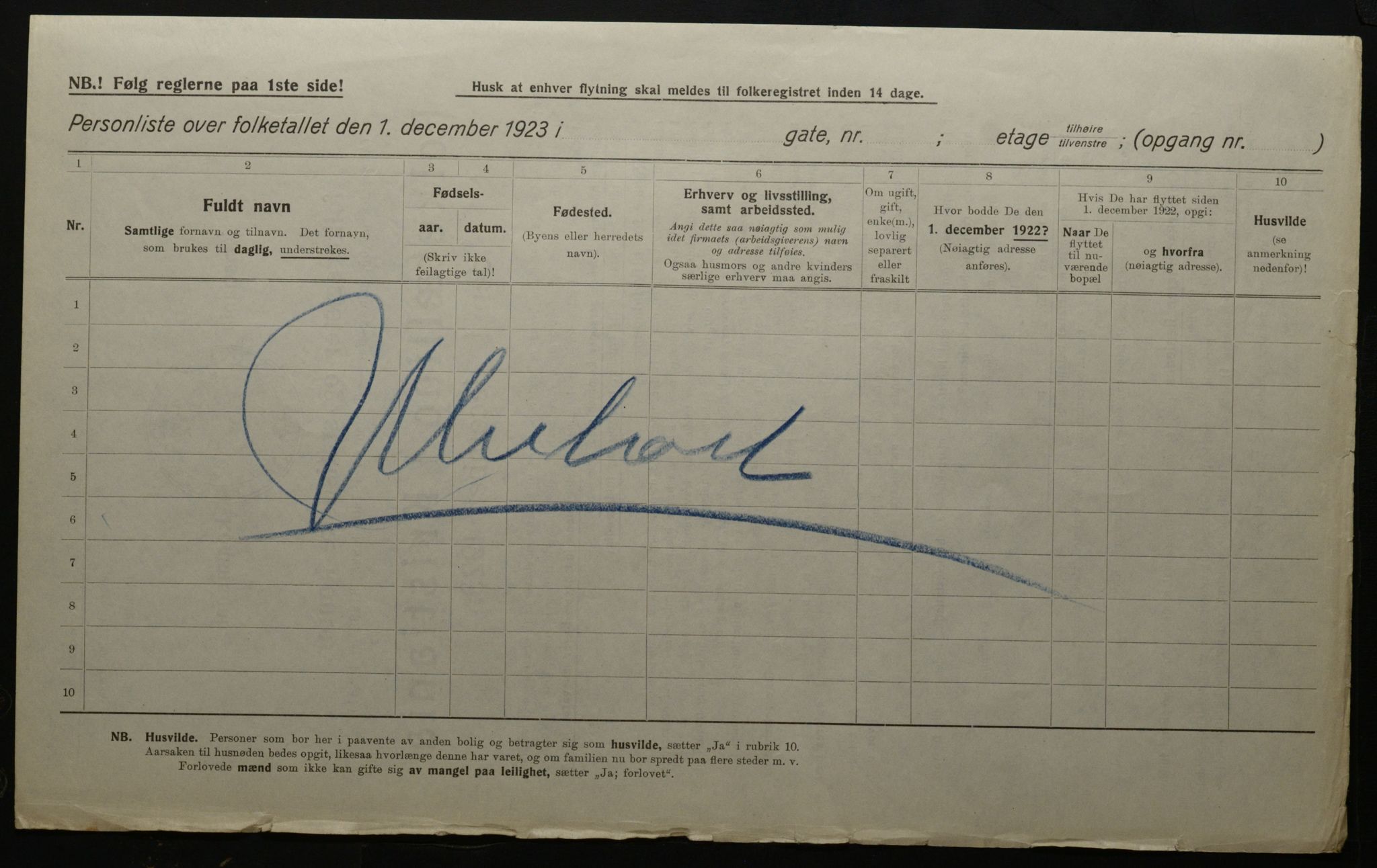 OBA, Kommunal folketelling 1.12.1923 for Kristiania, 1923, s. 118808