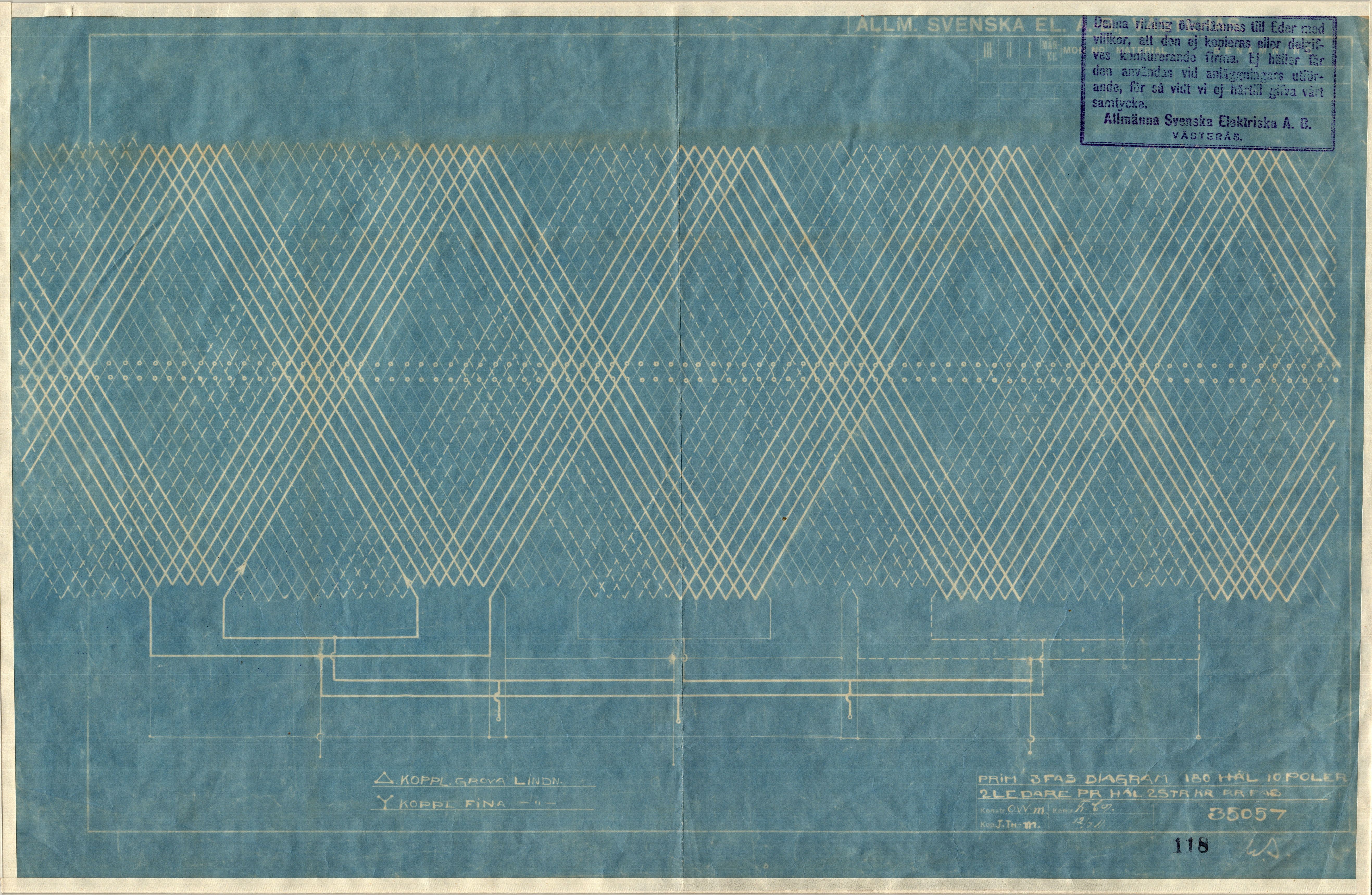 Chr. Salvesen og Chr. Thams Communications Aktieselskab, MIST/OI-A-6006/T/0002/0230/0003/0118 / Tegninger og kart, 1911
