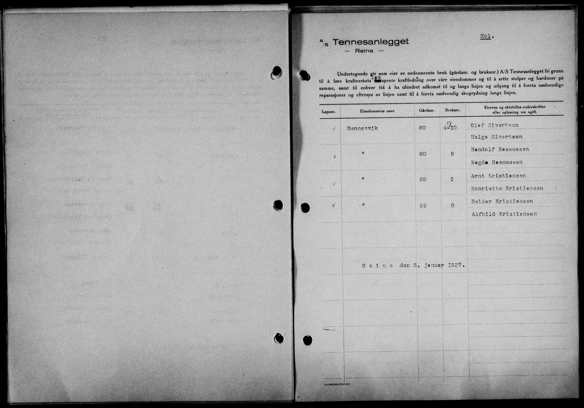 Lofoten sorenskriveri, SAT/A-0017/1/2/2C/L0001a: Pantebok nr. 1a, 1936-1937, Dagboknr: 64/1937