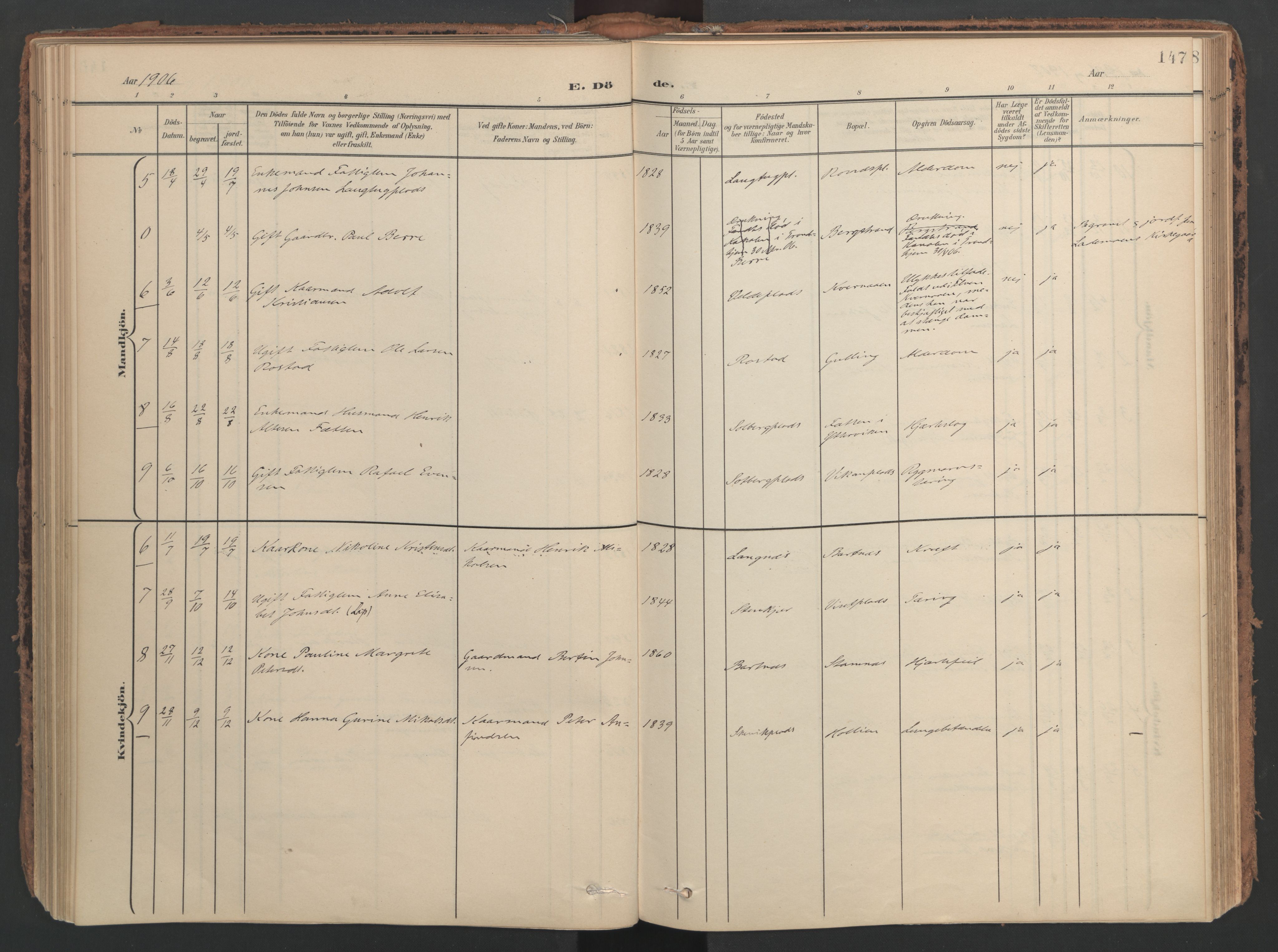 Ministerialprotokoller, klokkerbøker og fødselsregistre - Nord-Trøndelag, SAT/A-1458/741/L0397: Ministerialbok nr. 741A11, 1901-1911, s. 147
