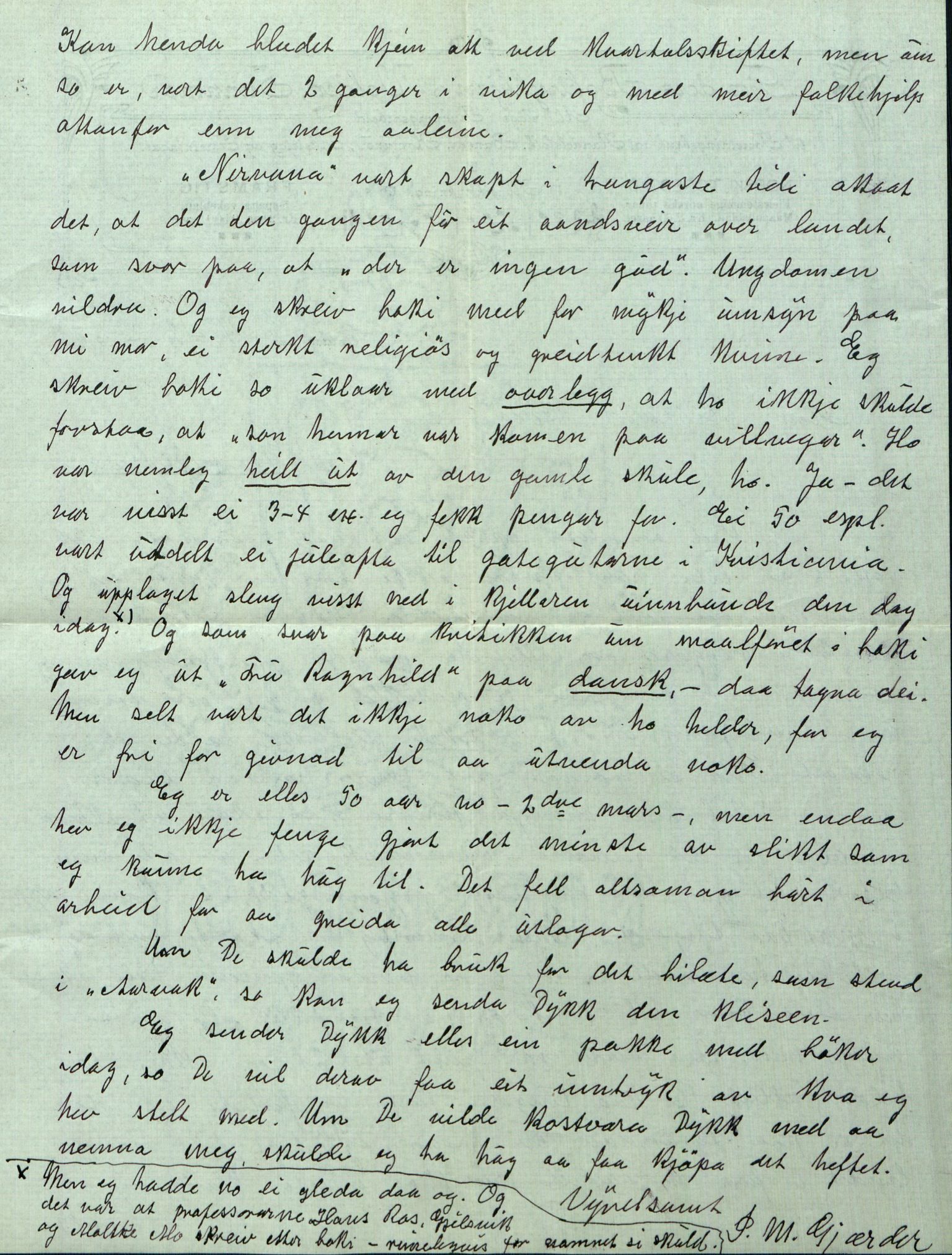 Rikard Berge, TEMU/TGM-A-1003/F/L0005/0014: 160-200 / 173 Biografiar. Brev til Berge frå Ingebr. Flønæs, delvis biografisk