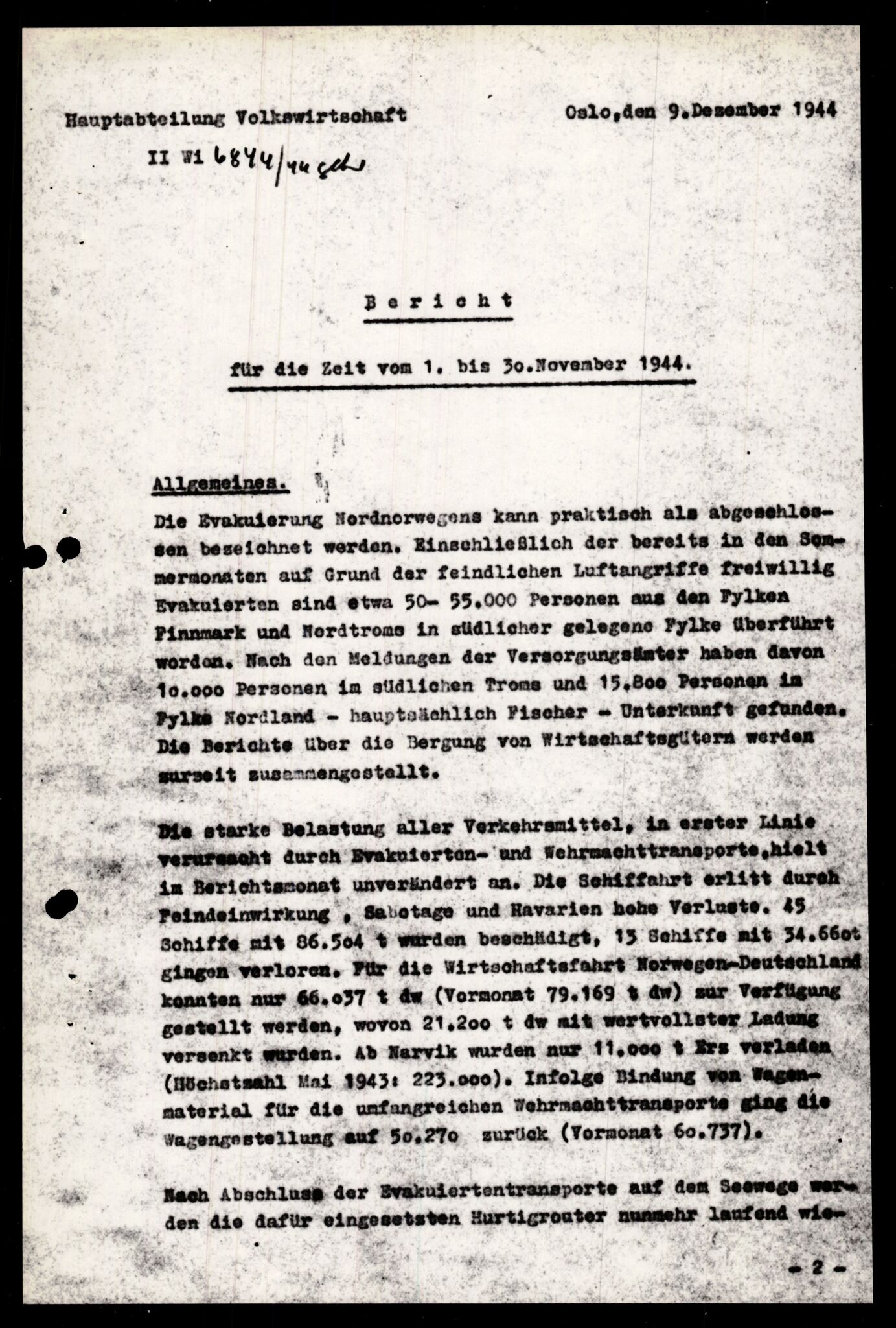 Forsvarets Overkommando. 2 kontor. Arkiv 11.4. Spredte tyske arkivsaker, AV/RA-RAFA-7031/D/Dar/Darb/L0011: Reichskommissariat - Hauptabteilung Volkswirtschaft, 1941-1944, s. 689