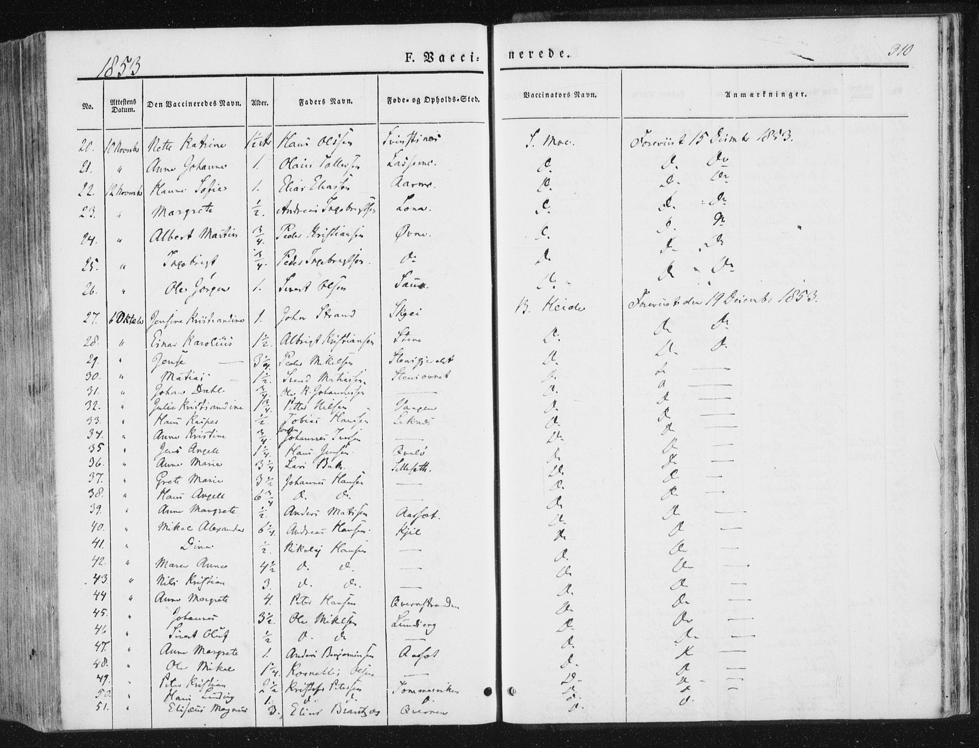 Ministerialprotokoller, klokkerbøker og fødselsregistre - Nord-Trøndelag, SAT/A-1458/780/L0640: Ministerialbok nr. 780A05, 1845-1856, s. 310