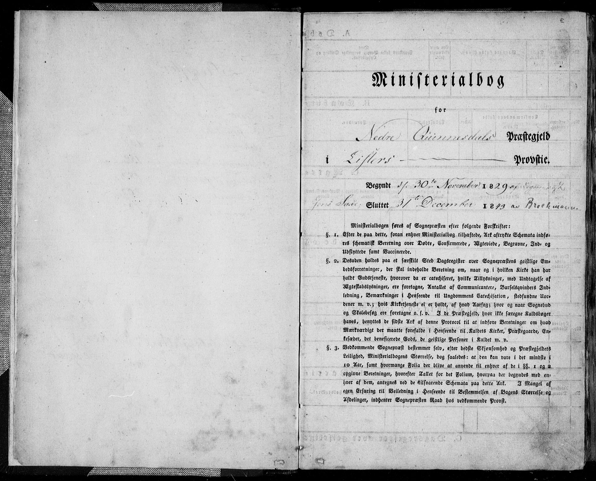 Kvinesdal sokneprestkontor, SAK/1111-0026/F/Fa/Fab/L0004: Ministerialbok nr. A 4, 1829-1843