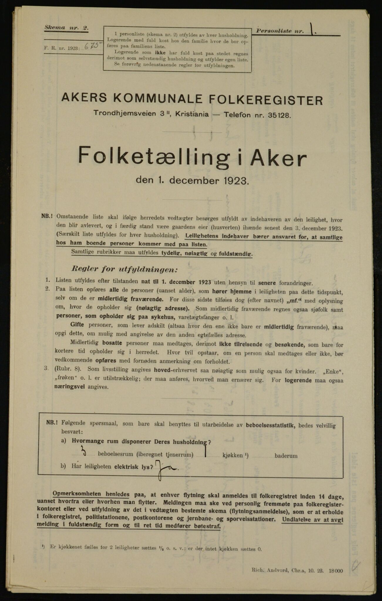 , Kommunal folketelling 1.12.1923 for Aker, 1923, s. 40762