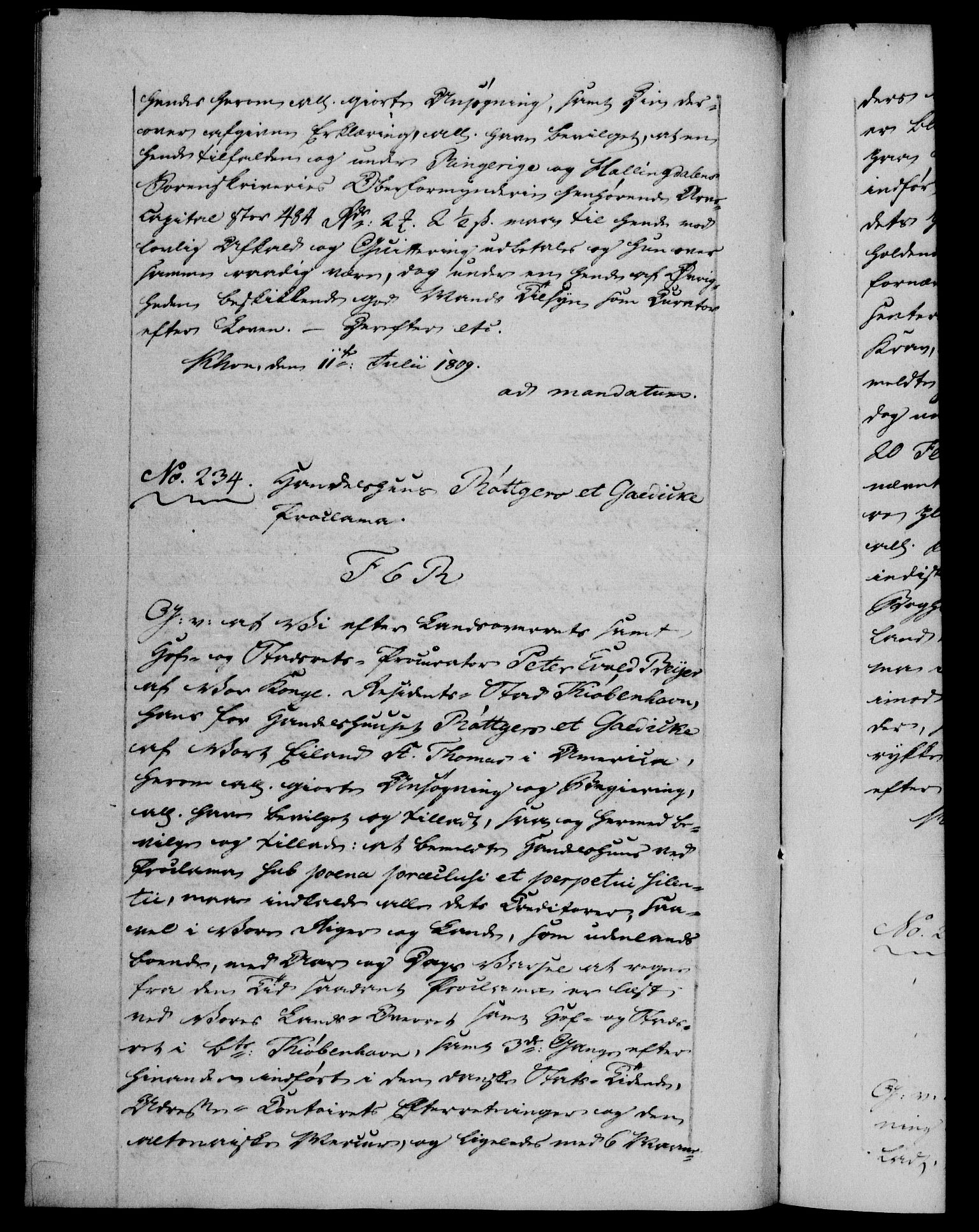 Danske Kanselli 1800-1814, AV/RA-EA-3024/H/Hf/Hfb/Hfba/L0004: Registranter, 1808-1810, s. 182b