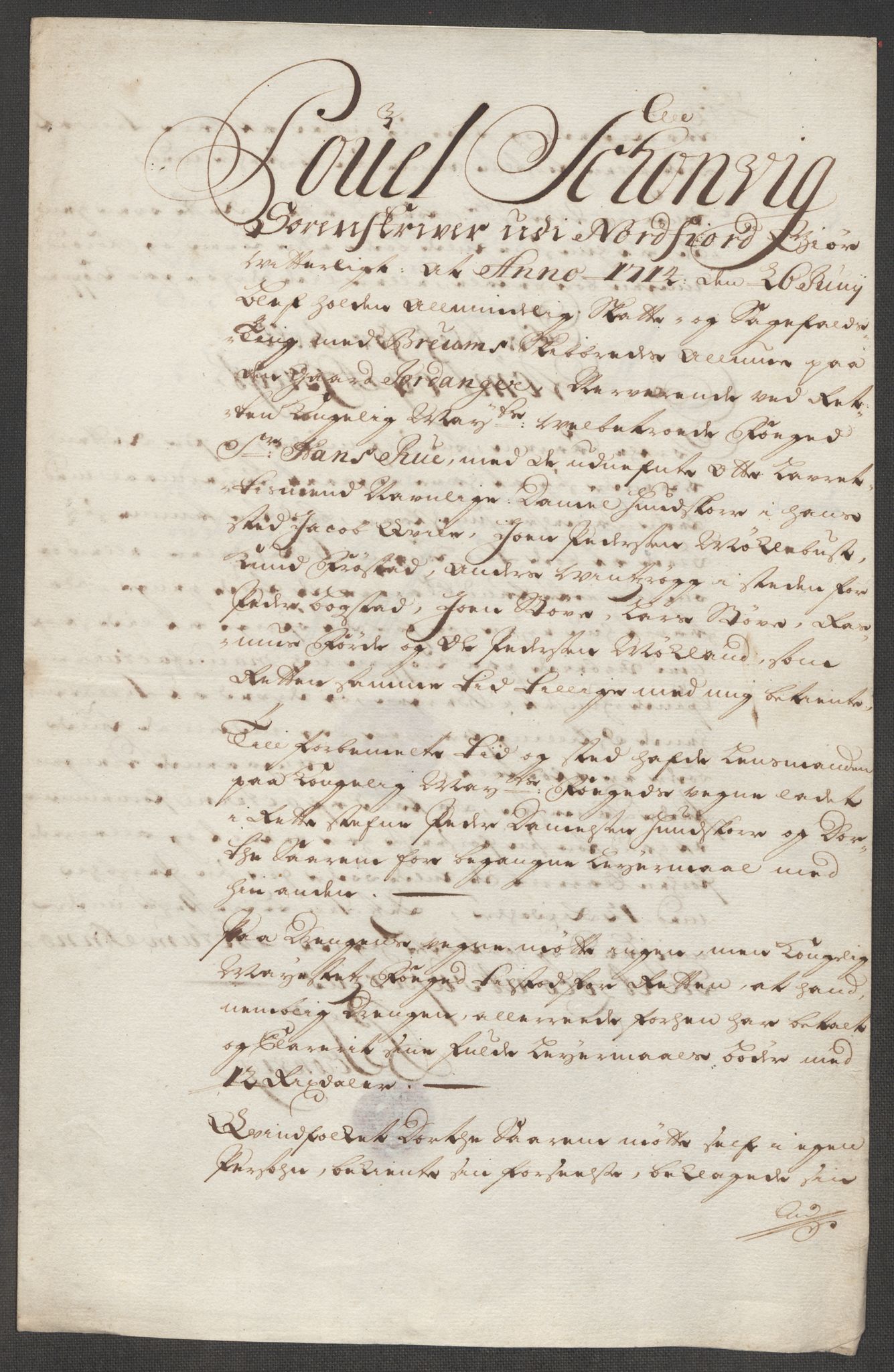 Rentekammeret inntil 1814, Reviderte regnskaper, Fogderegnskap, AV/RA-EA-4092/R53/L3438: Fogderegnskap Sunn- og Nordfjord, 1714, s. 262