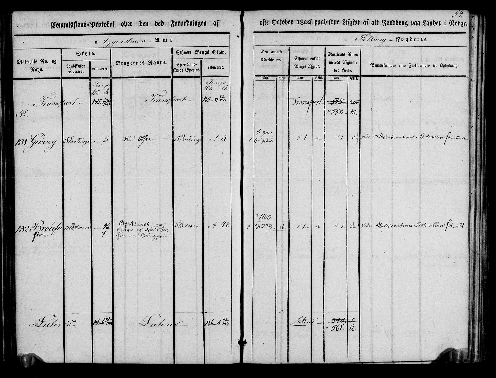 Rentekammeret inntil 1814, Realistisk ordnet avdeling, AV/RA-EA-4070/N/Ne/Nea/L0014: Follo fogderi. Kommisjonsprotokoll, 1803, s. 56