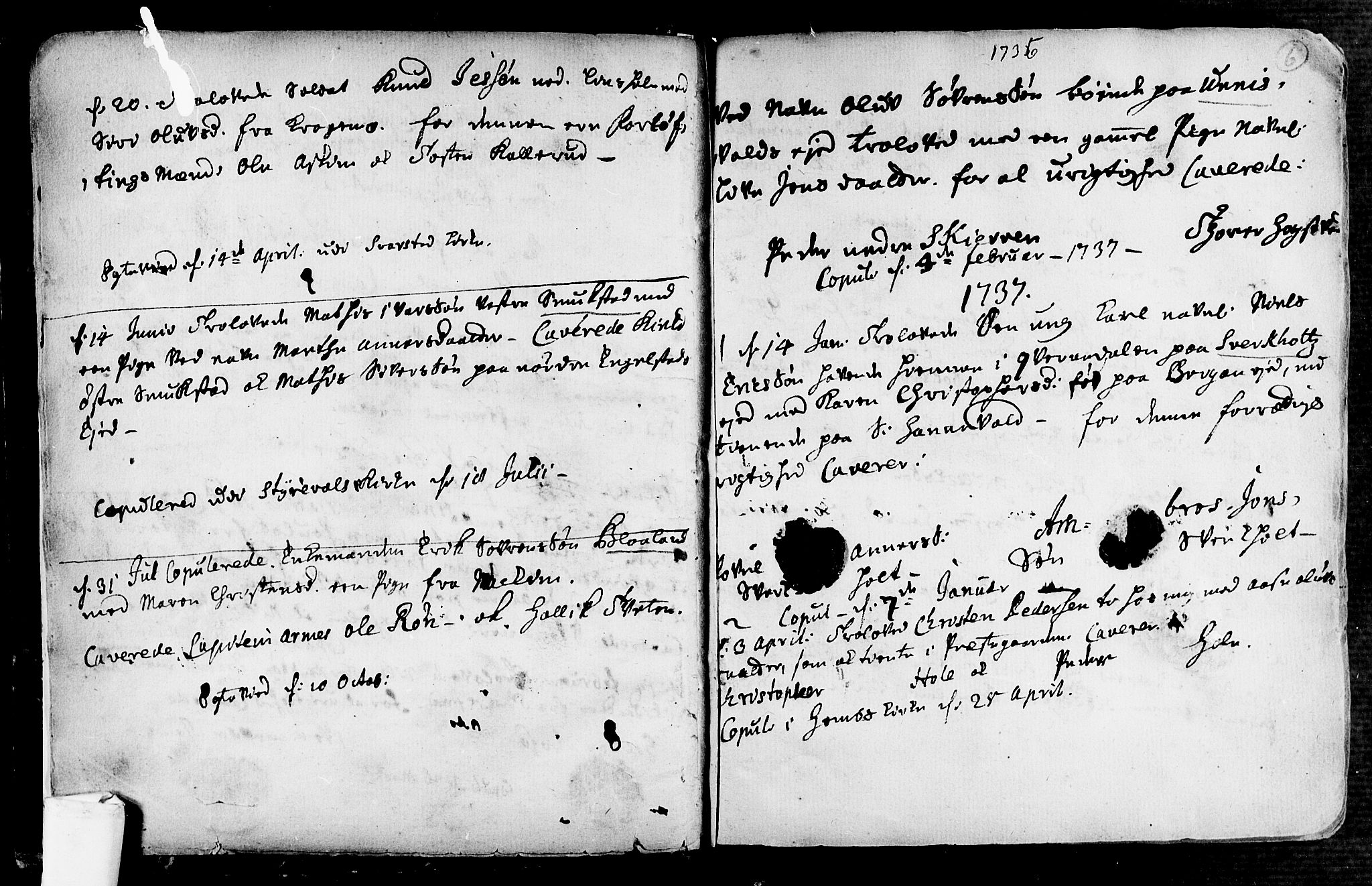 Lardal kirkebøker, SAKO/A-350/F/Fa/L0004: Ministerialbok nr. i 4, 1733-1815, s. 6