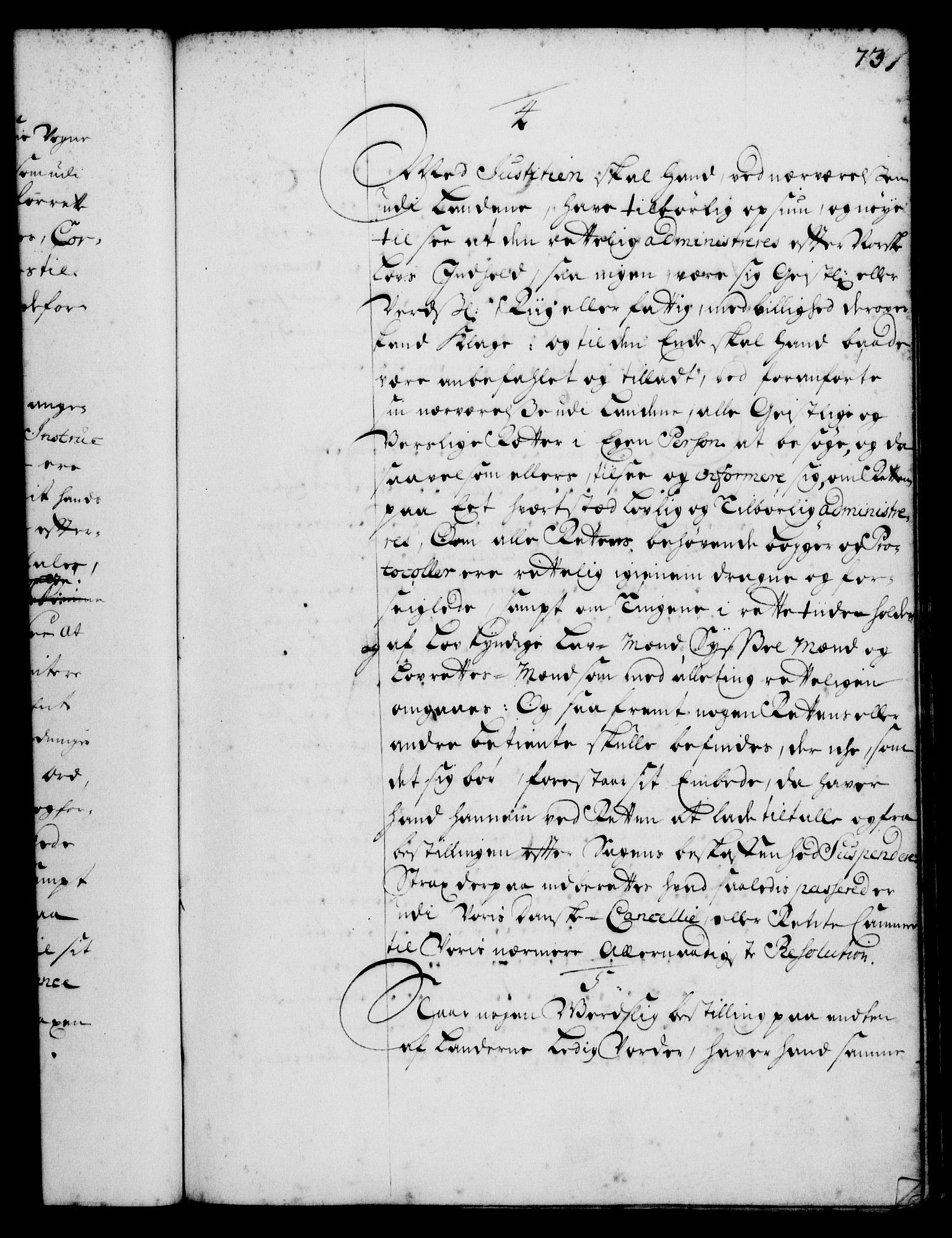 Rentekammeret, Kammerkanselliet, RA/EA-3111/G/Gg/Ggi/L0001: Norsk instruksjonsprotokoll med register (merket RK 53.34), 1720-1729, s. 73