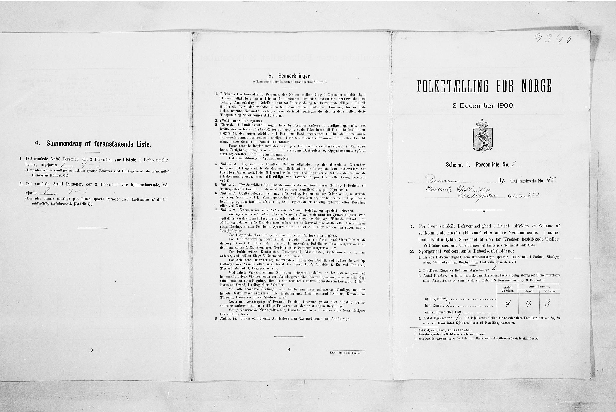 RA, Folketelling 1900 for 0602 Drammen kjøpstad, 1900, s. 7588