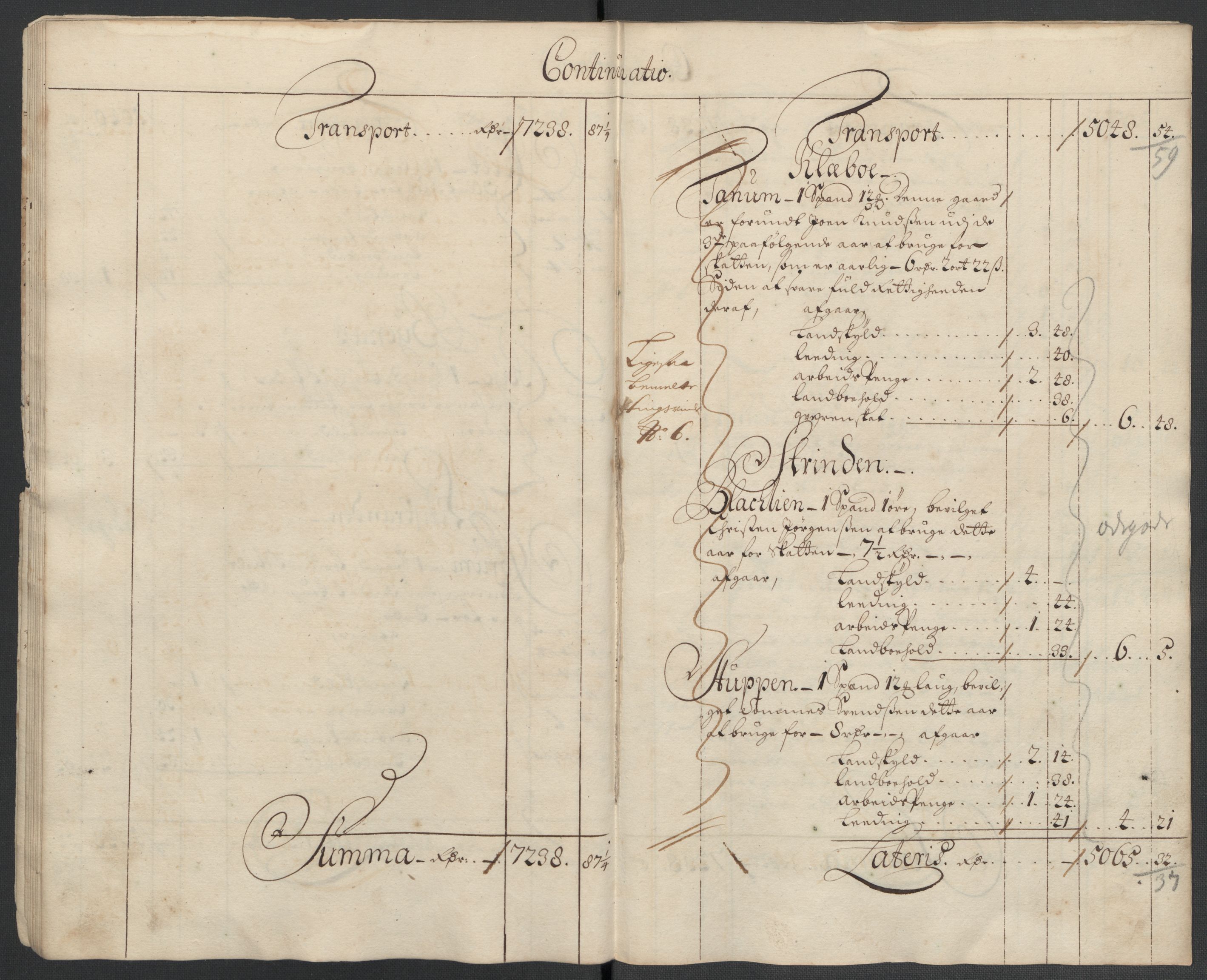 Rentekammeret inntil 1814, Reviderte regnskaper, Fogderegnskap, AV/RA-EA-4092/R61/L4106: Fogderegnskap Strinda og Selbu, 1696-1697, s. 186