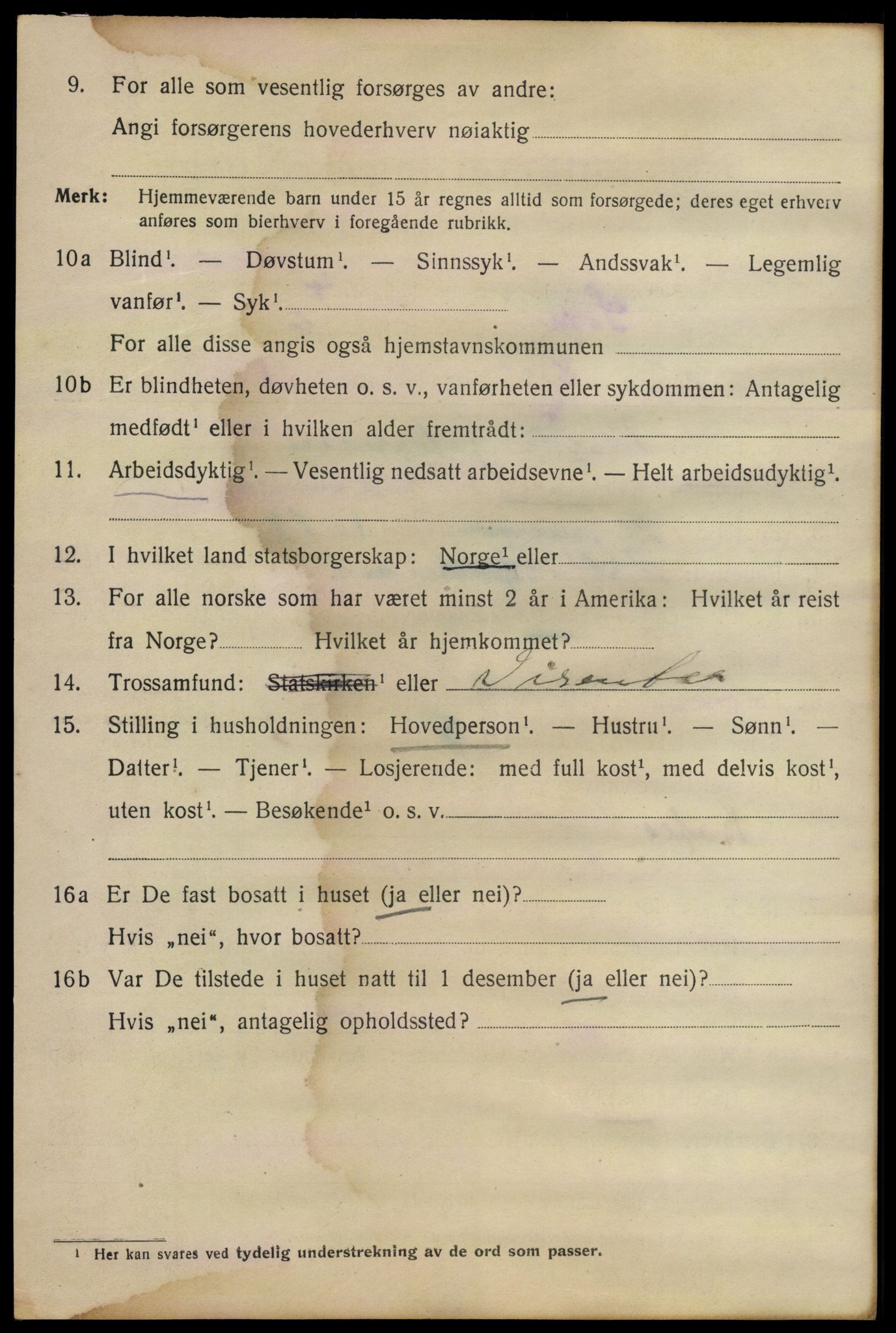 SAO, Folketelling 1920 for 0201 Son ladested, 1920, s. 1263