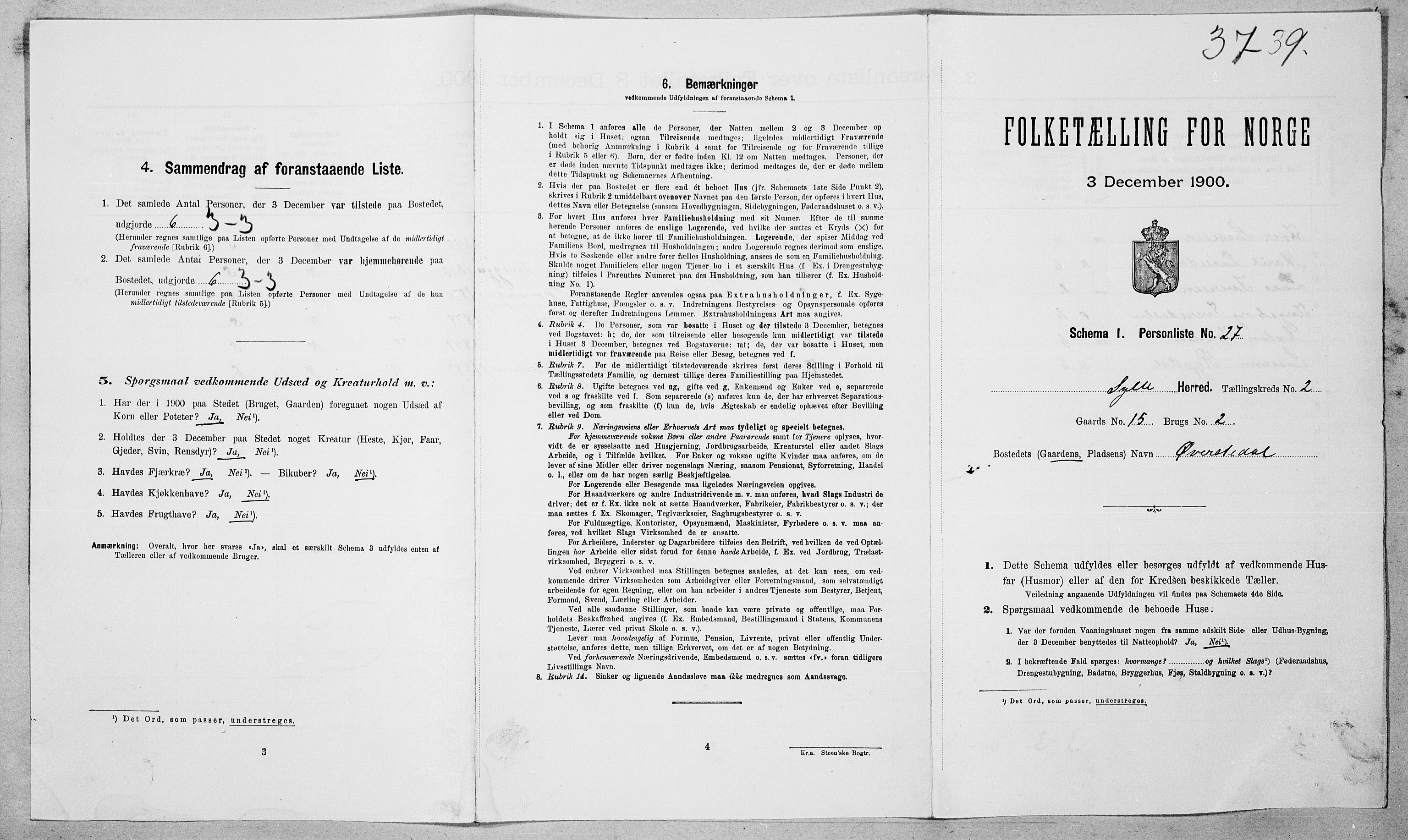 SAT, Folketelling 1900 for 1536 Sylte herred, 1900, s. 196