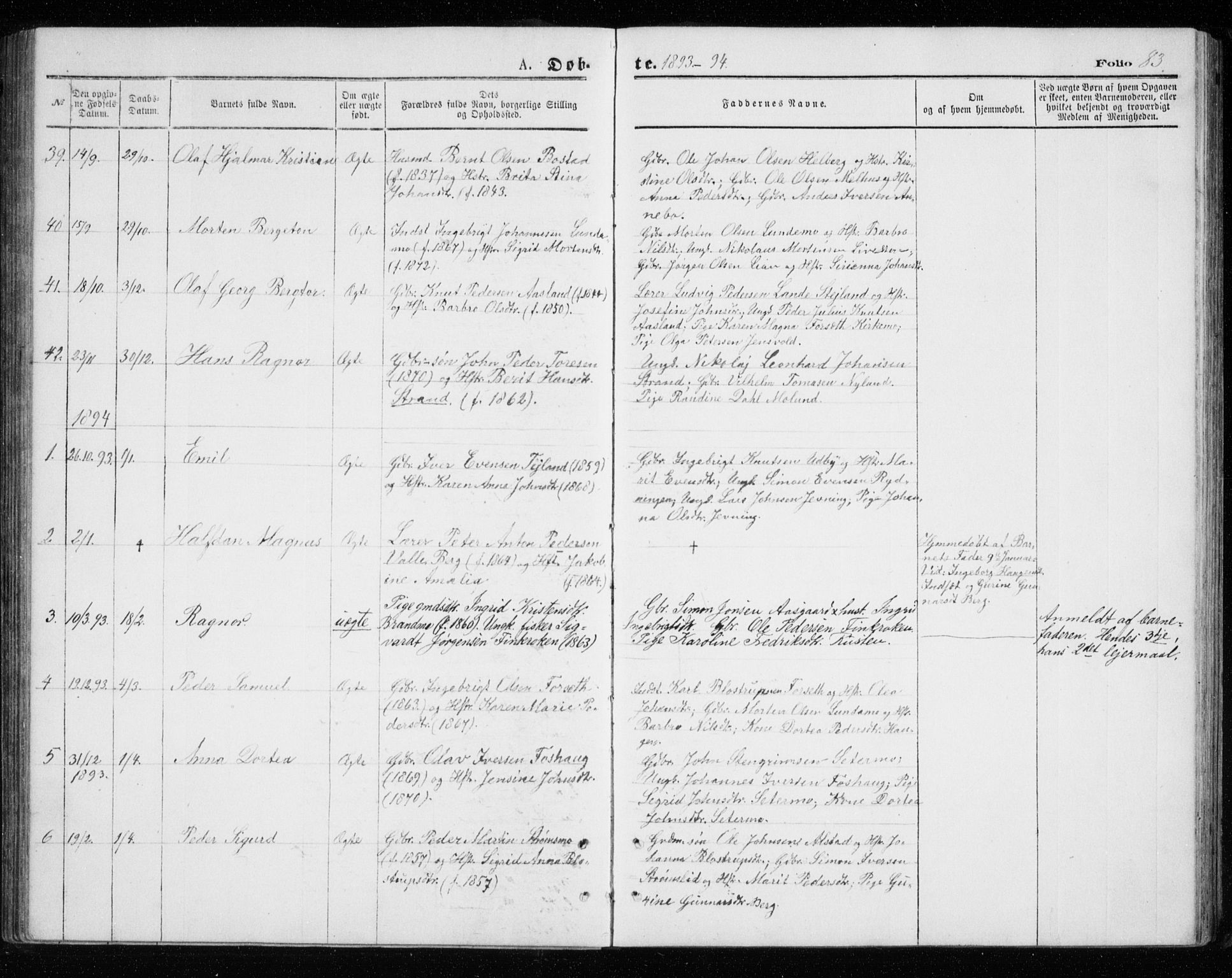 Målselv sokneprestembete, AV/SATØ-S-1311/G/Ga/Gab/L0007klokker: Klokkerbok nr. 7, 1876-1895, s. 83