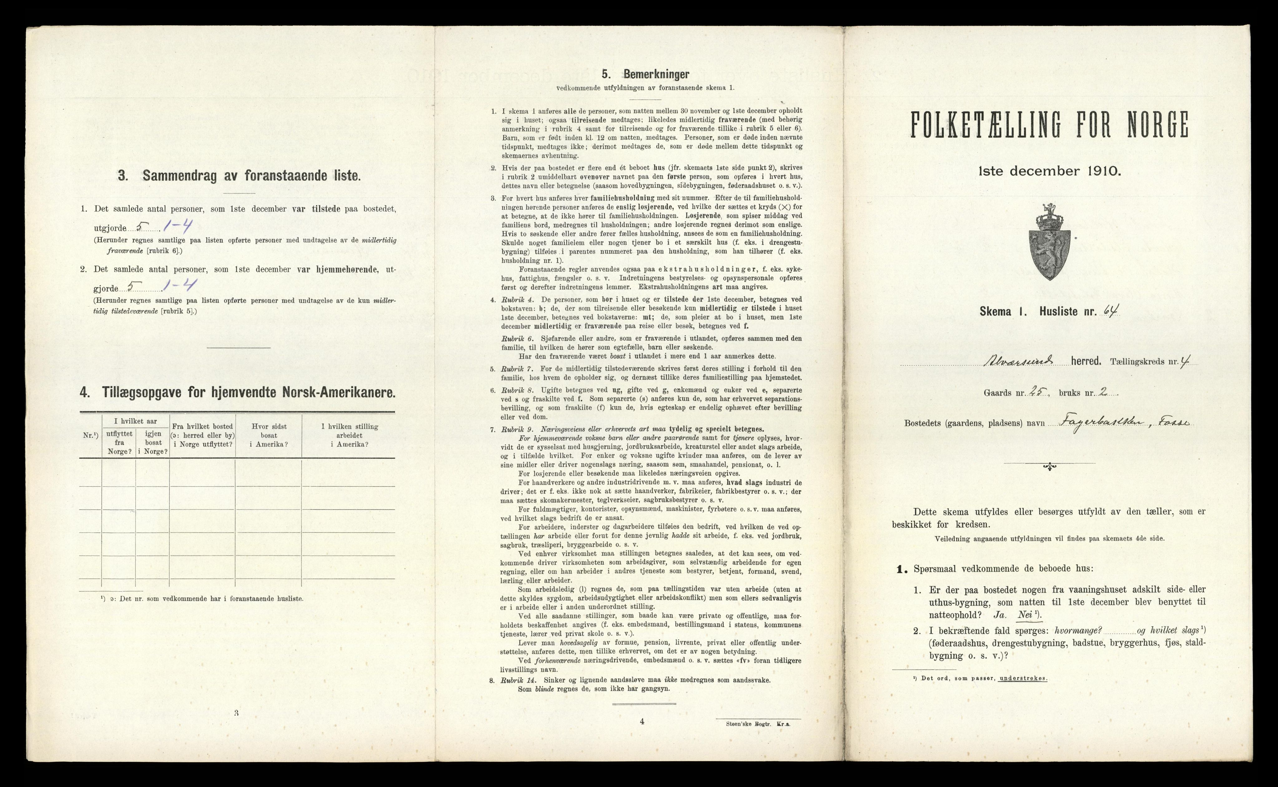RA, Folketelling 1910 for 1257 Alversund herred, 1910, s. 400