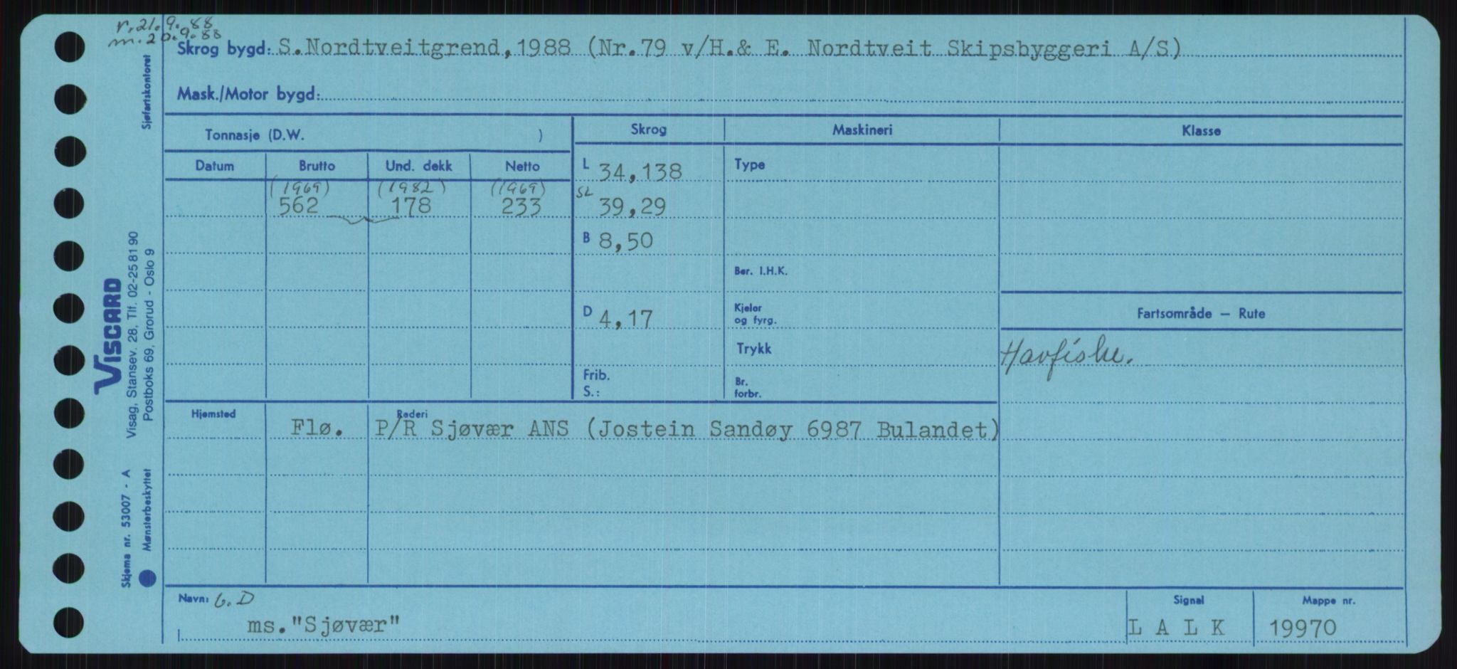 Sjøfartsdirektoratet med forløpere, Skipsmålingen, RA/S-1627/H/Ha/L0005/0001: Fartøy, S-Sven / Fartøy, S-Skji, s. 605