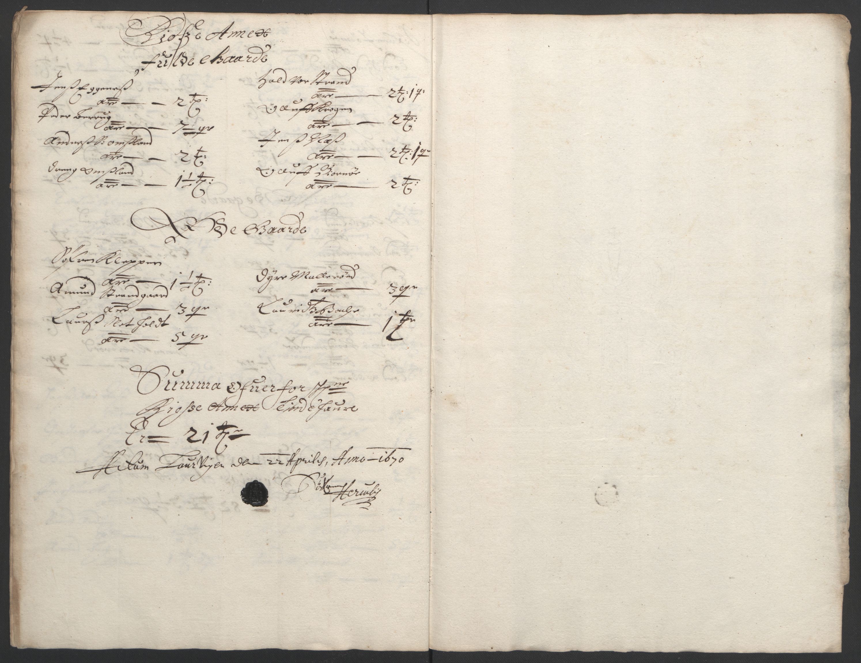 Rentekammeret inntil 1814, Reviderte regnskaper, Fogderegnskap, RA/EA-4092/R33/L1965: Fogderegnskap Larvik grevskap, 1669-1670, s. 114