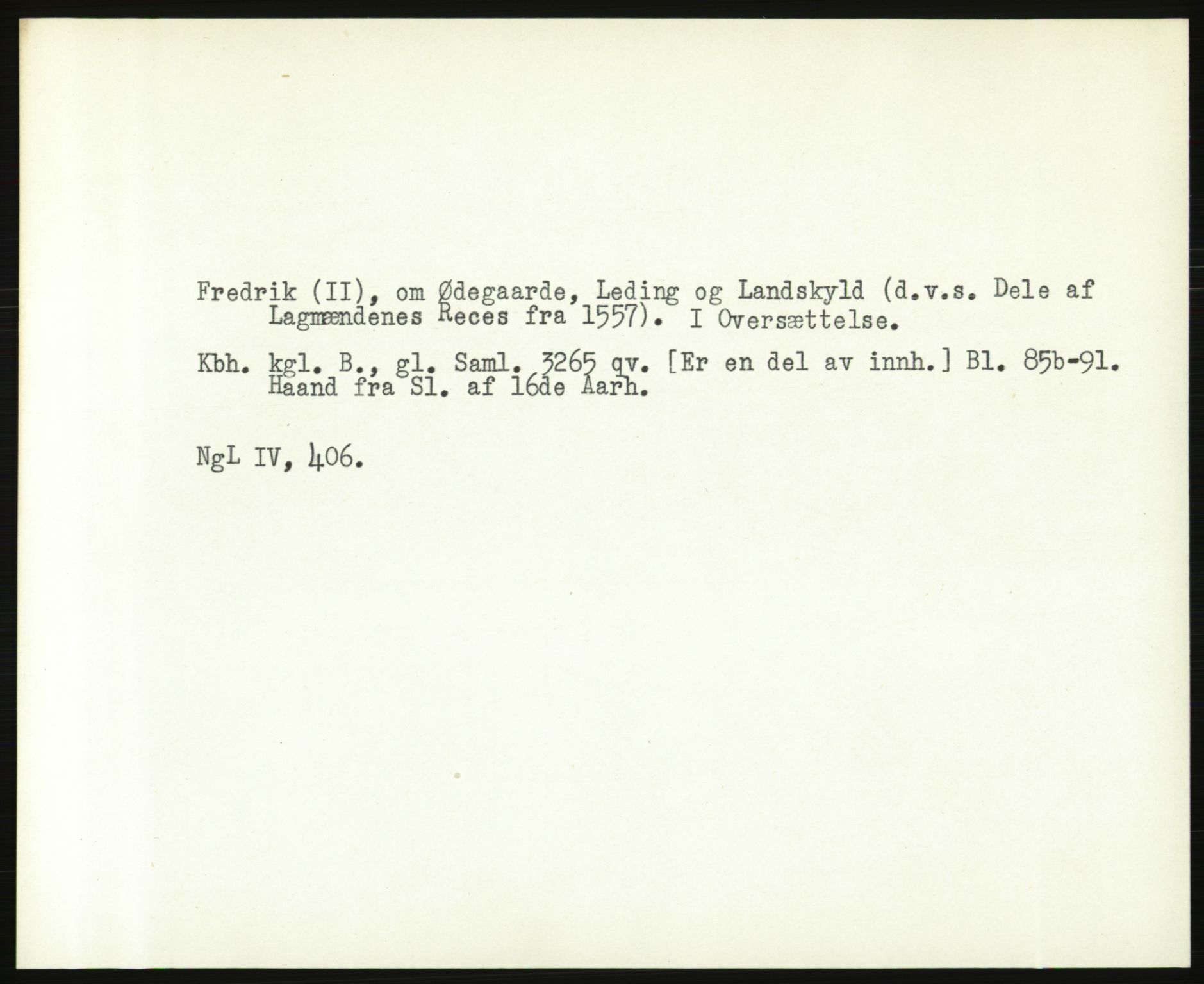 Norsk Historisk Kjeldeskrift-Institutt (NHKI), AV/RA-S-6117/G/Gc/L0031: Tematisk register til Gustav Storms håndskriftbeskrivelser i NgL bd. IV, 1483-1558, s. 657