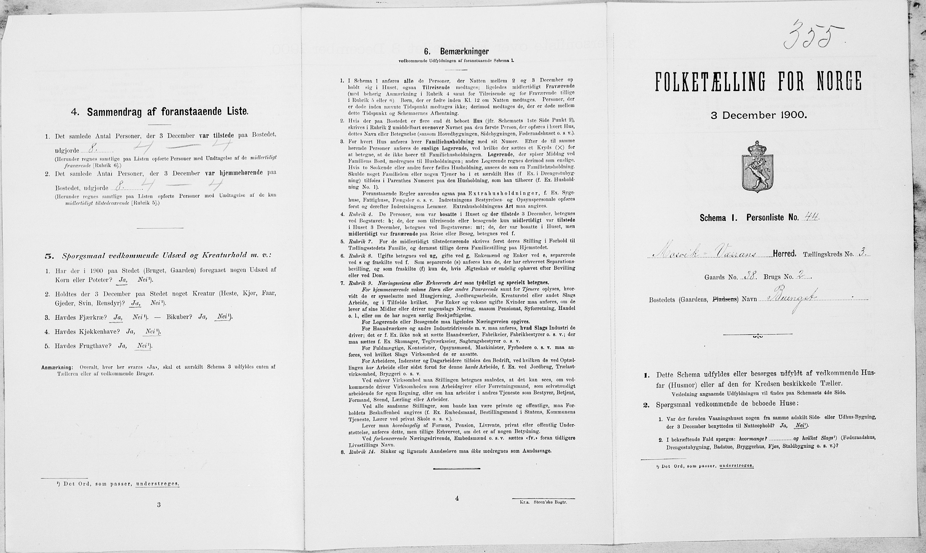SAT, Folketelling 1900 for 1723 Mosvik og Verran herred, 1900, s. 369