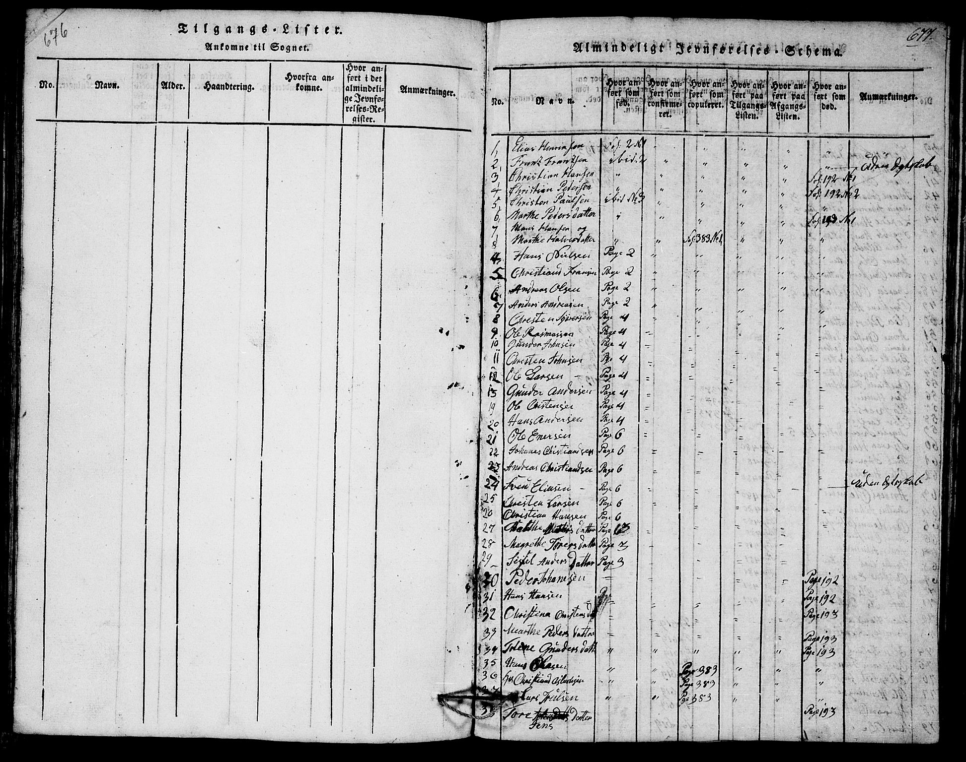 Askim prestekontor Kirkebøker, SAO/A-10900/G/Ga/L0001: Klokkerbok nr. 1, 1817-1846, s. 677