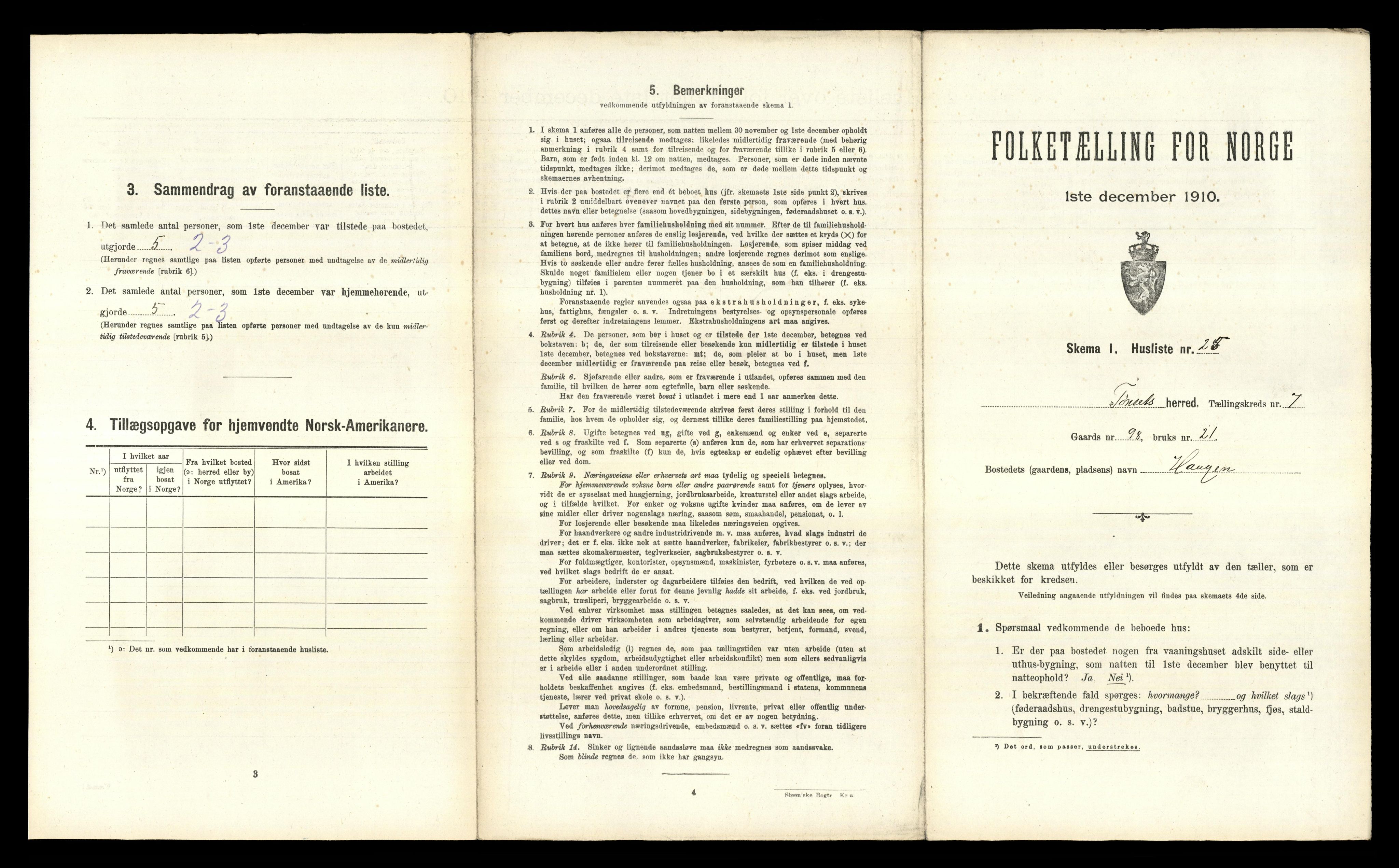 RA, Folketelling 1910 for 0437 Tynset herred, 1910, s. 997