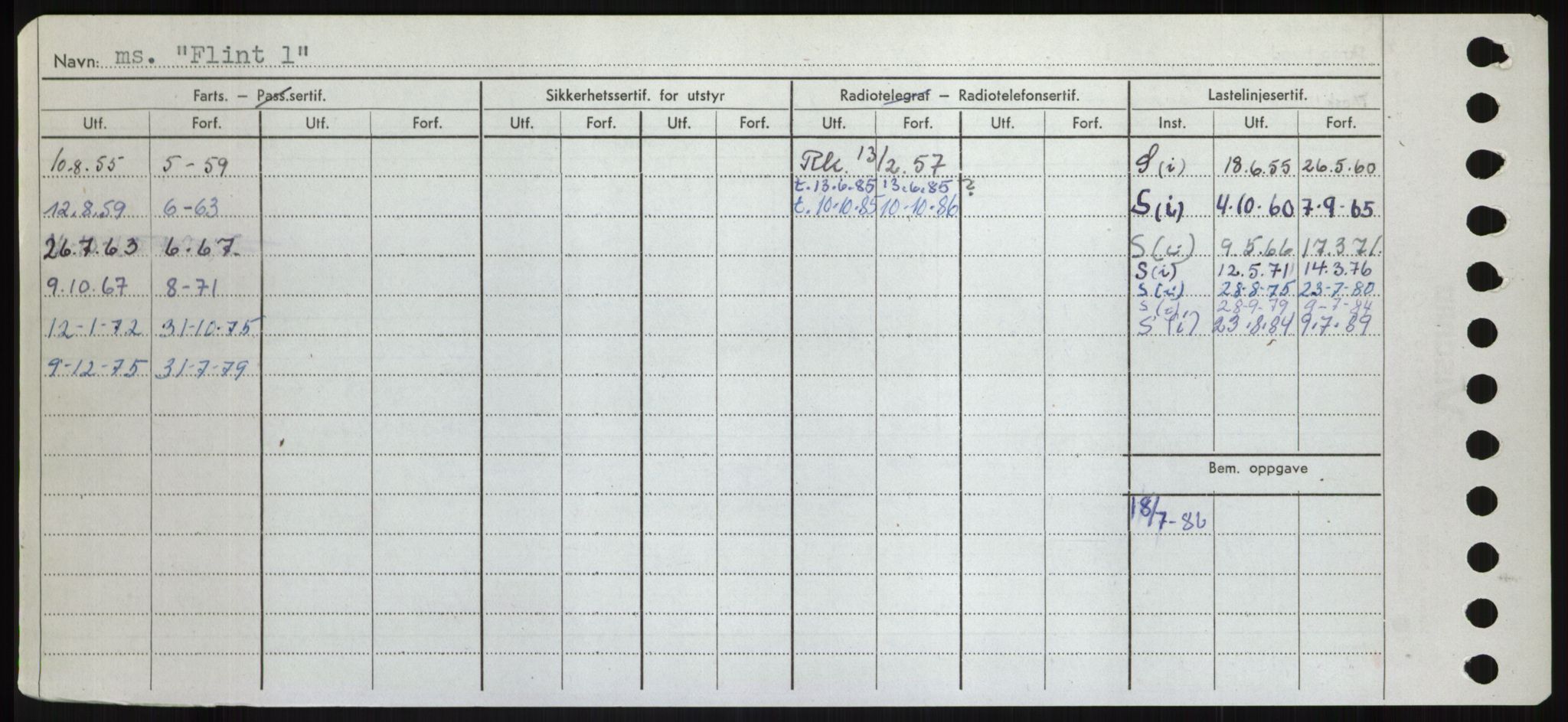 Sjøfartsdirektoratet med forløpere, Skipsmålingen, RA/S-1627/H/Hd/L0011: Fartøy, Fla-Får, s. 36