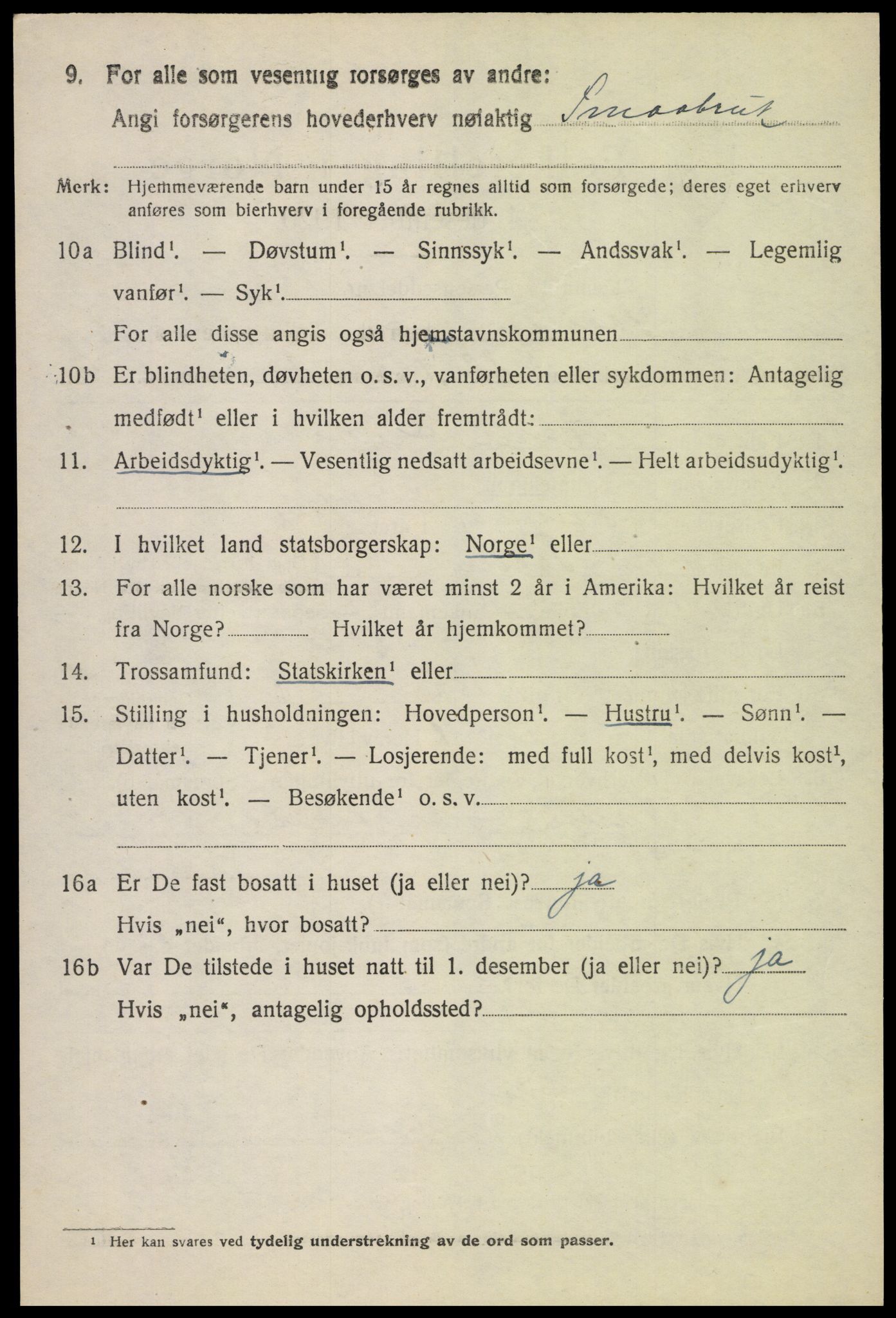 SAH, Folketelling 1920 for 0524 Fåberg herred, 1920, s. 3493