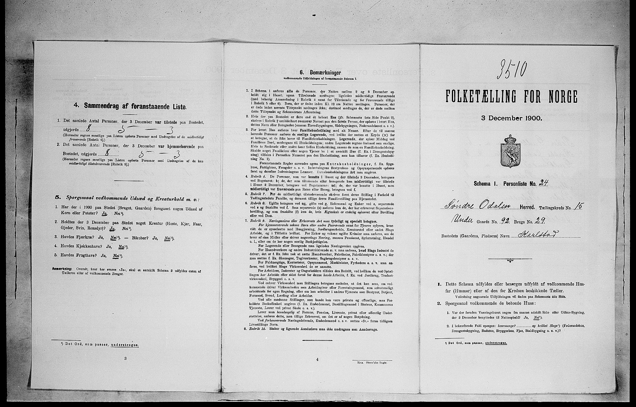 SAH, Folketelling 1900 for 0419 Sør-Odal herred, 1900, s. 2138