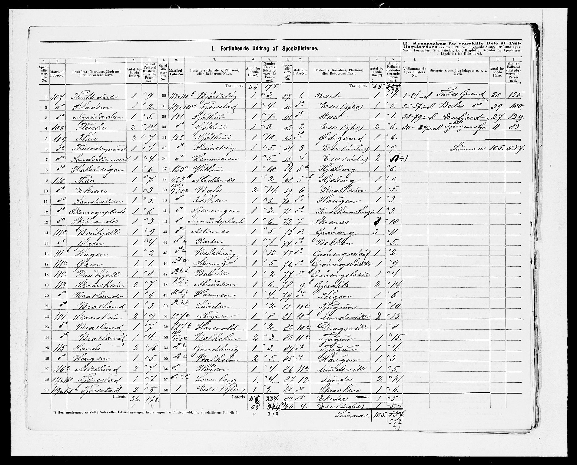 SAB, Folketelling 1875 for 1418P Balestrand prestegjeld, 1875, s. 3