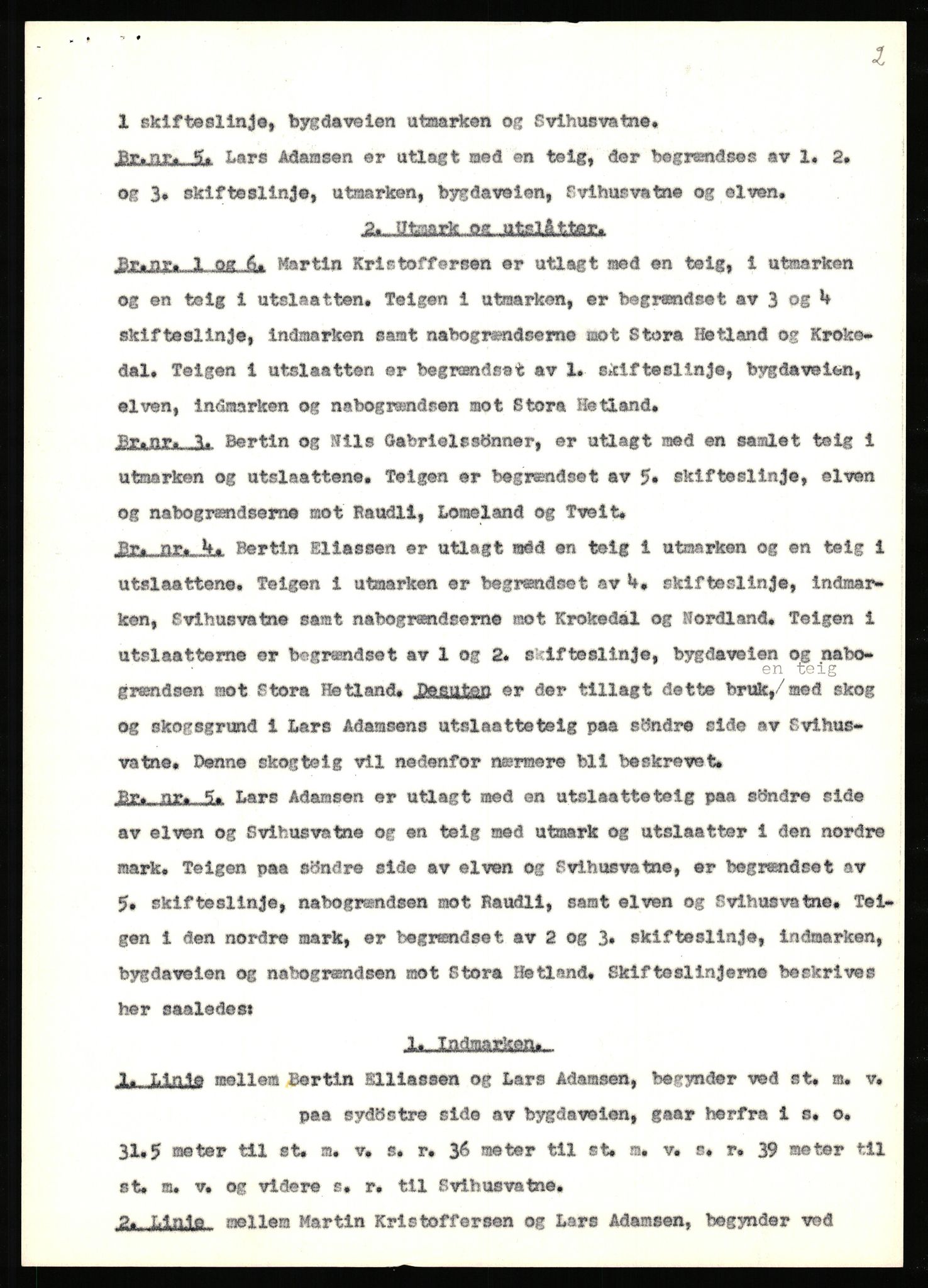 Statsarkivet i Stavanger, AV/SAST-A-101971/03/Y/Yj/L0083: Avskrifter sortert etter gårdsnavn: Svihus - Sævik, 1750-1930, s. 4