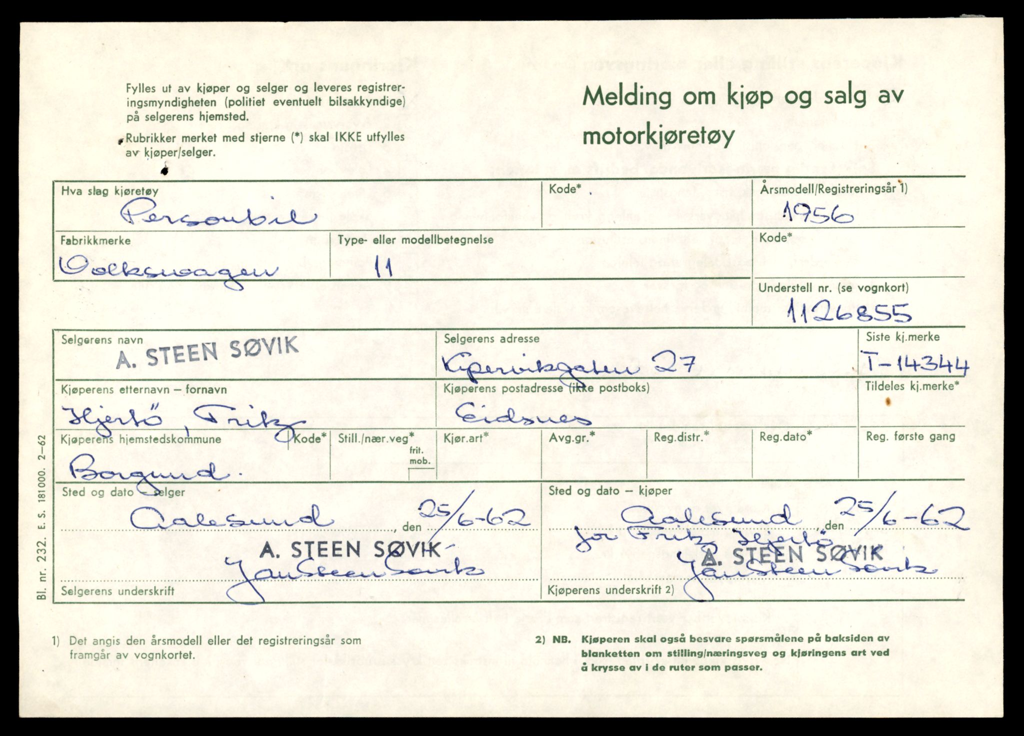 Møre og Romsdal vegkontor - Ålesund trafikkstasjon, AV/SAT-A-4099/F/Fe/L0045: Registreringskort for kjøretøy T 14320 - T 14444, 1927-1998, s. 623