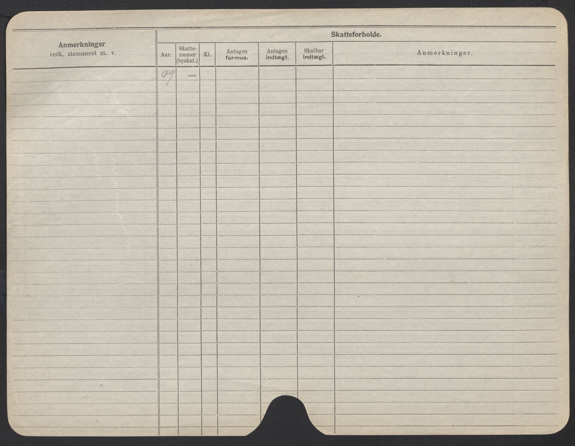 Oslo folkeregister, Registerkort, SAO/A-11715/F/Fa/Fac/L0017: Kvinner, 1906-1914, s. 259b
