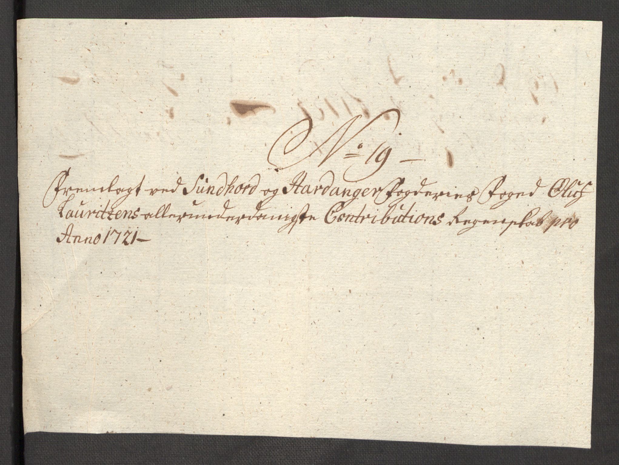 Rentekammeret inntil 1814, Reviderte regnskaper, Fogderegnskap, RA/EA-4092/R48/L3000: Fogderegnskap Sunnhordland og Hardanger, 1721, s. 144