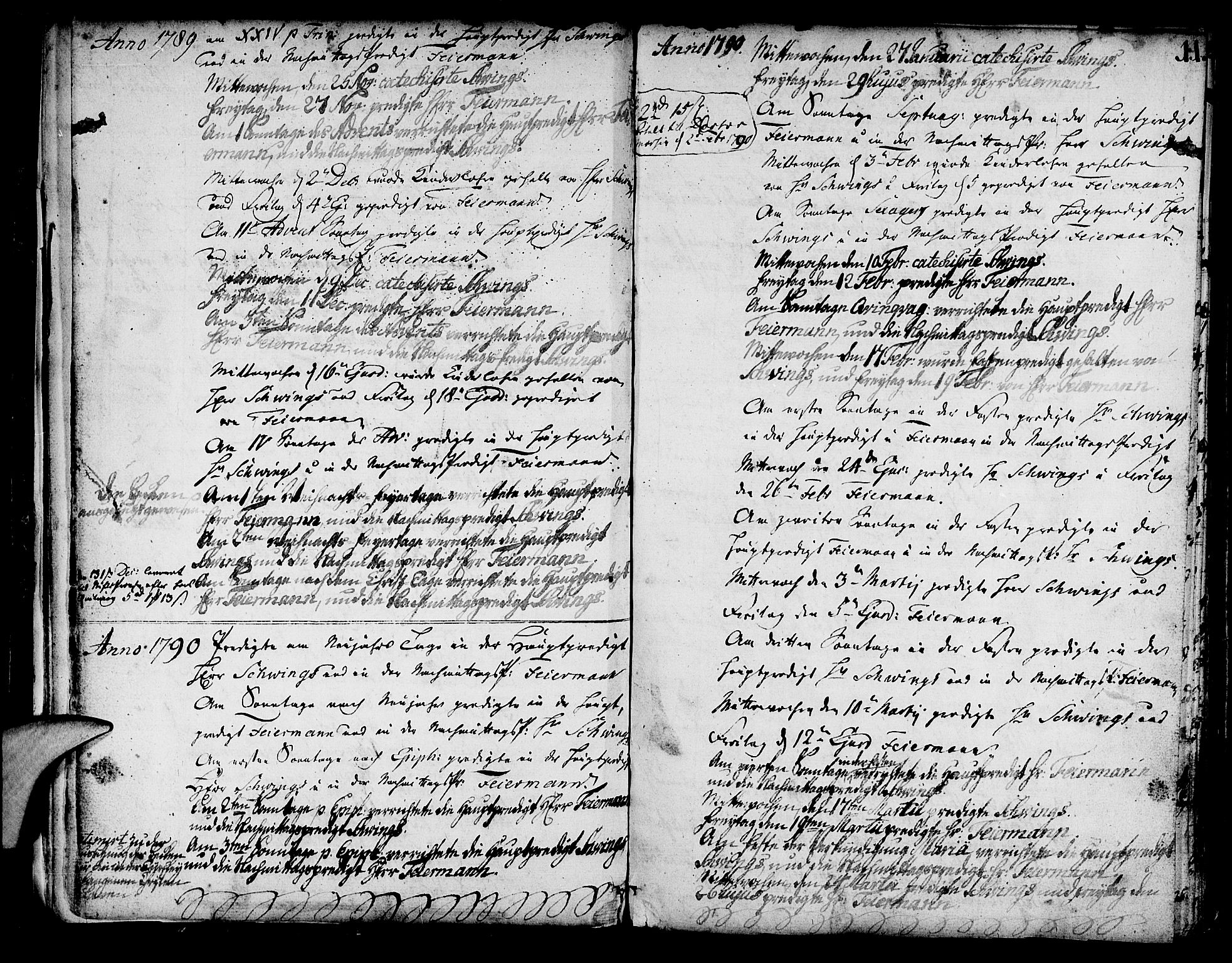 Mariakirken Sokneprestembete, AV/SAB-A-76901/H/Haa/L0003: Ministerialbok nr. A 3, 1786-1815, s. 11