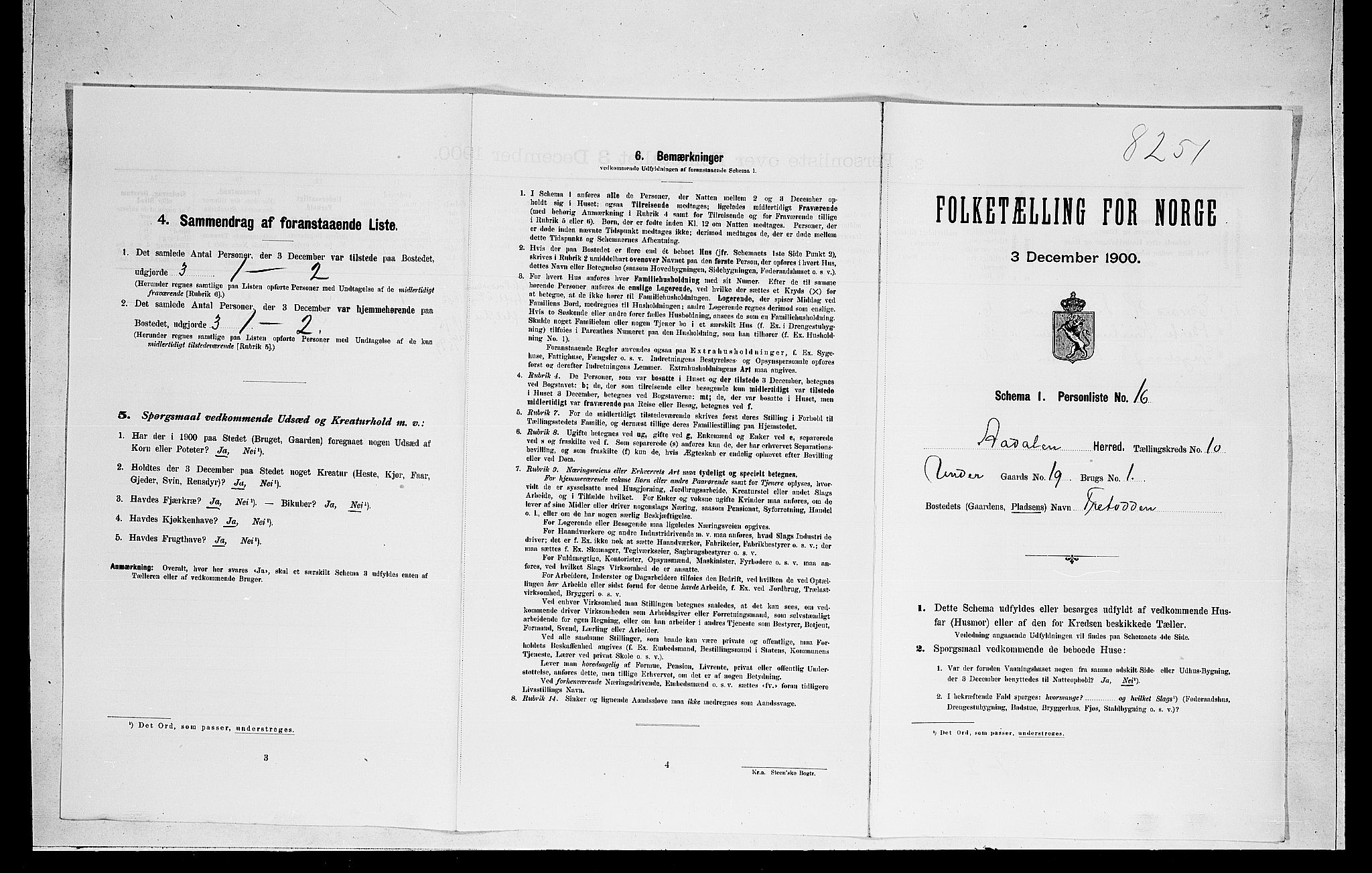 RA, Folketelling 1900 for 0614 Ådal herred, 1900, s. 689