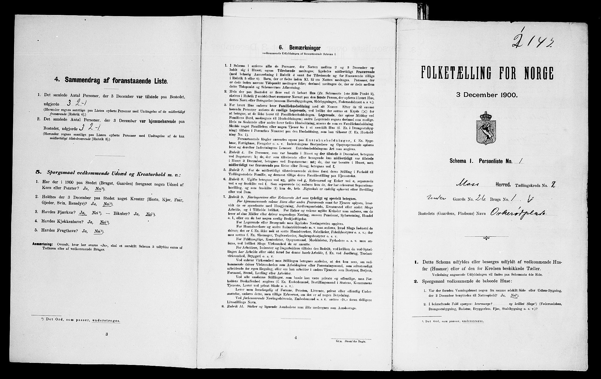 SAO, Folketelling 1900 for 0194 Moss herred, 1900, s. 18