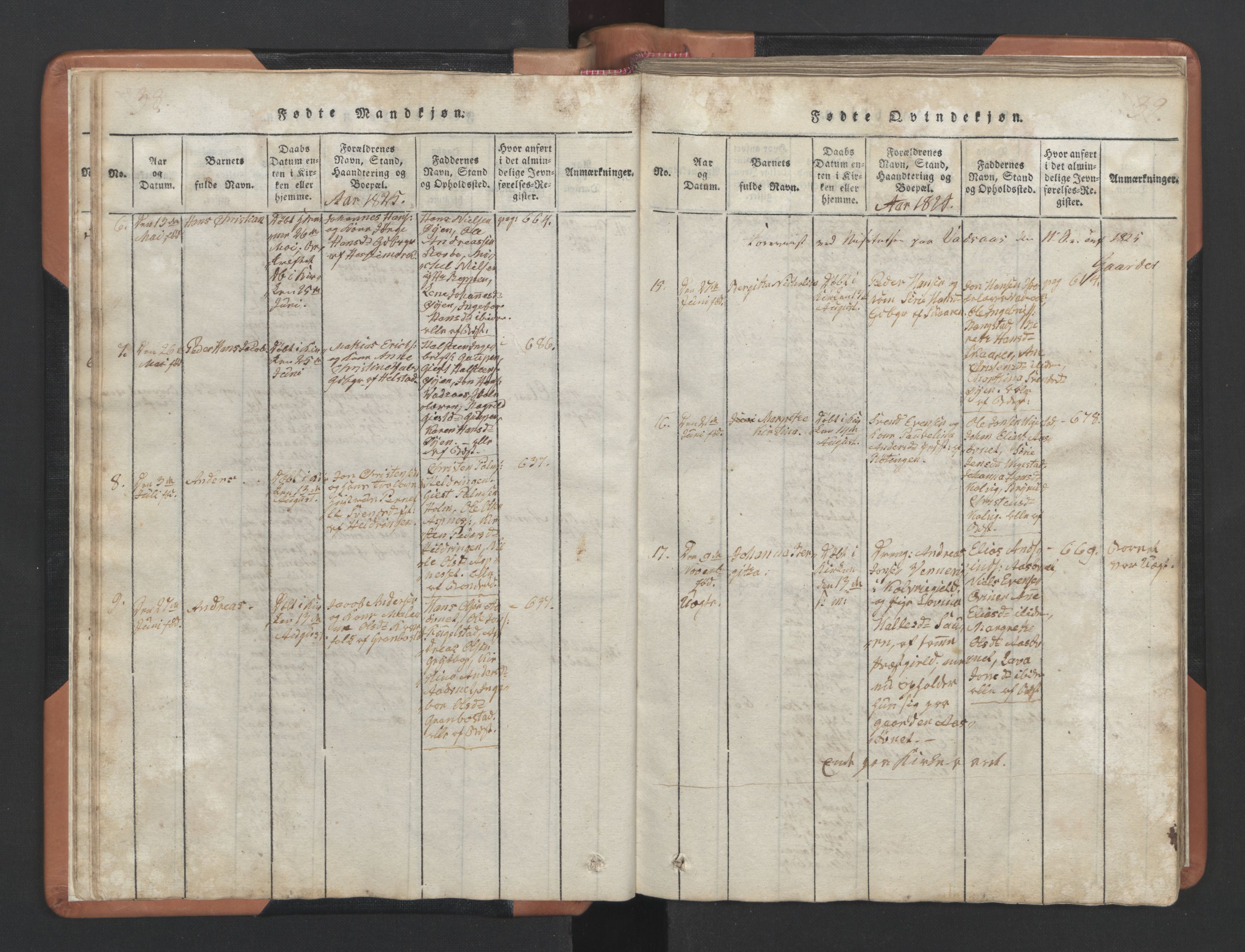 Ministerialprotokoller, klokkerbøker og fødselsregistre - Nordland, AV/SAT-A-1459/810/L0157: Klokkerbok nr. 810C01, 1819-1842, s. 38-39