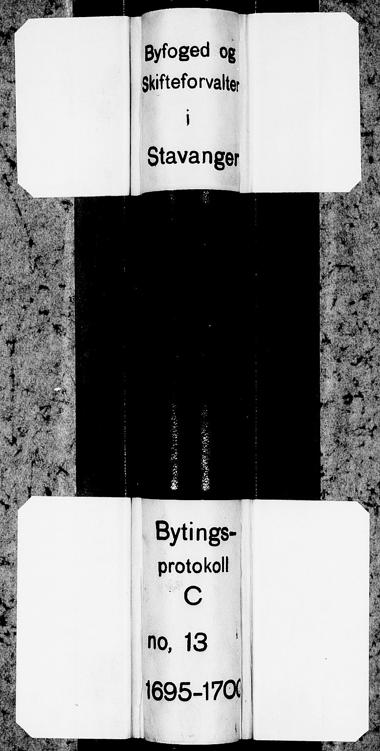 Stavanger byfogd, SAST/A-101408/001/3/30/30BA/L0030: Bytingprotkoll, 1695-1700