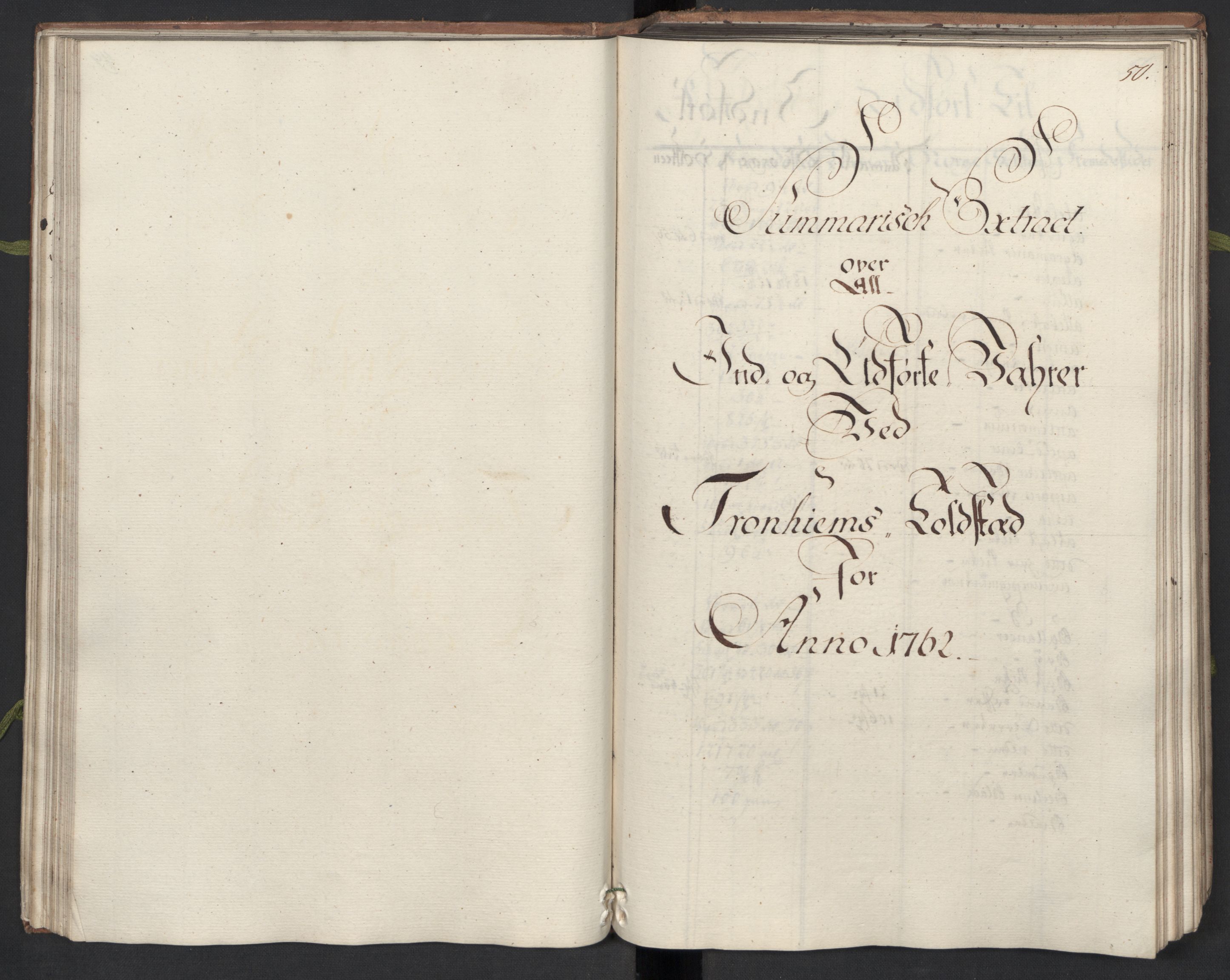 Generaltollkammeret, tollregnskaper, AV/RA-EA-5490/R33/L0075/0001: Tollregnskaper Trondheim A / Utgående hovedtollbok, 1762, s. 49b-50a