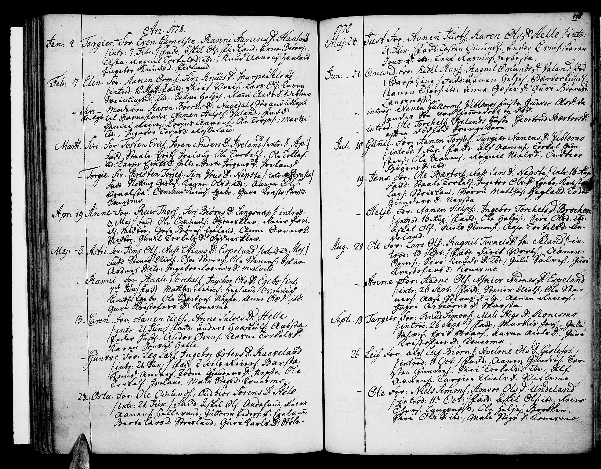 Sør-Audnedal sokneprestkontor, AV/SAK-1111-0039/F/Fa/Fab/L0002: Ministerialbok nr. A 2 /4, 1768-1814, s. 198