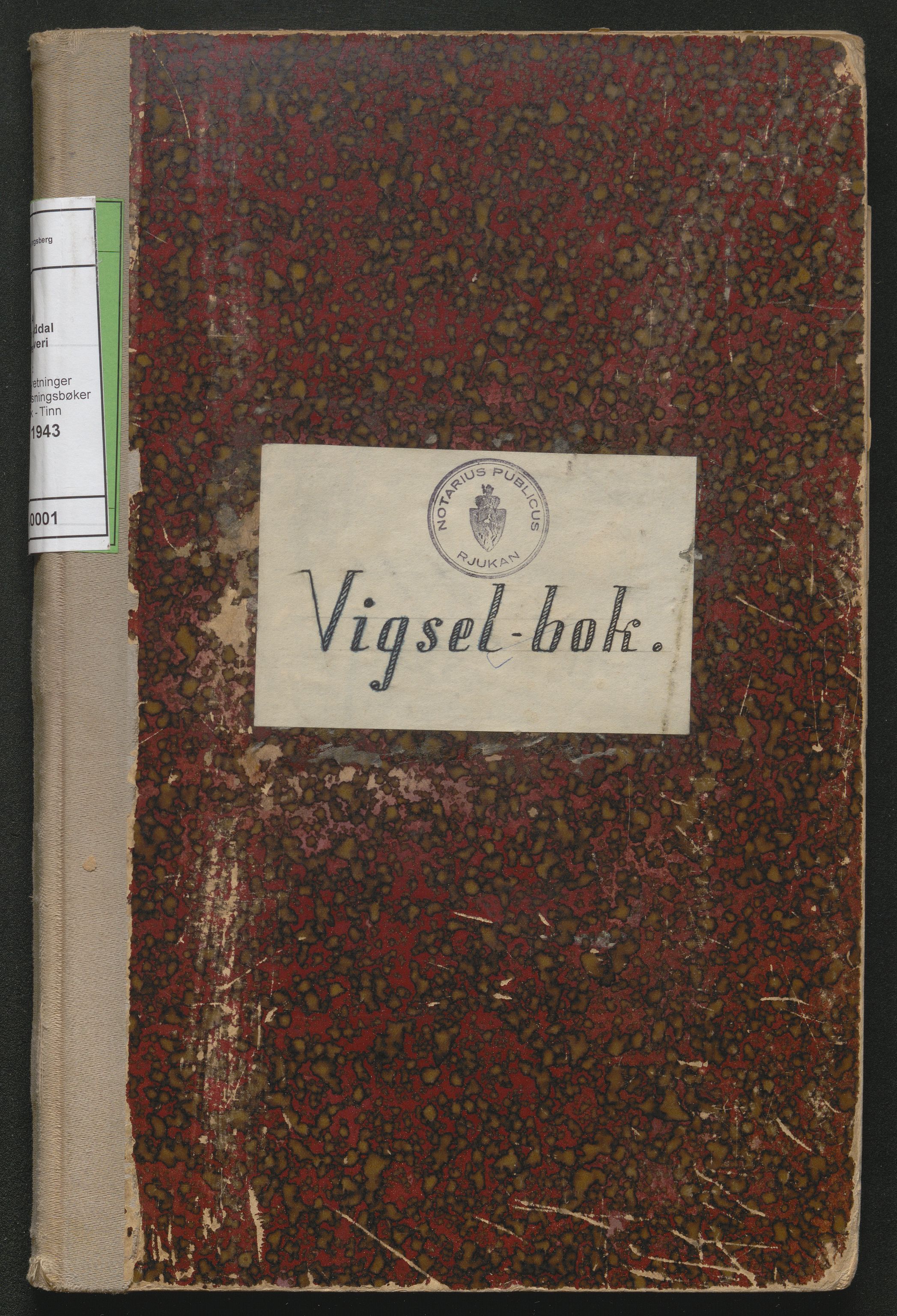 Tinn og Heddal sorenskriveri, AV/SAKO-A-212/L/La/L0001: Vigselsbok - Tinn, 1919-1943