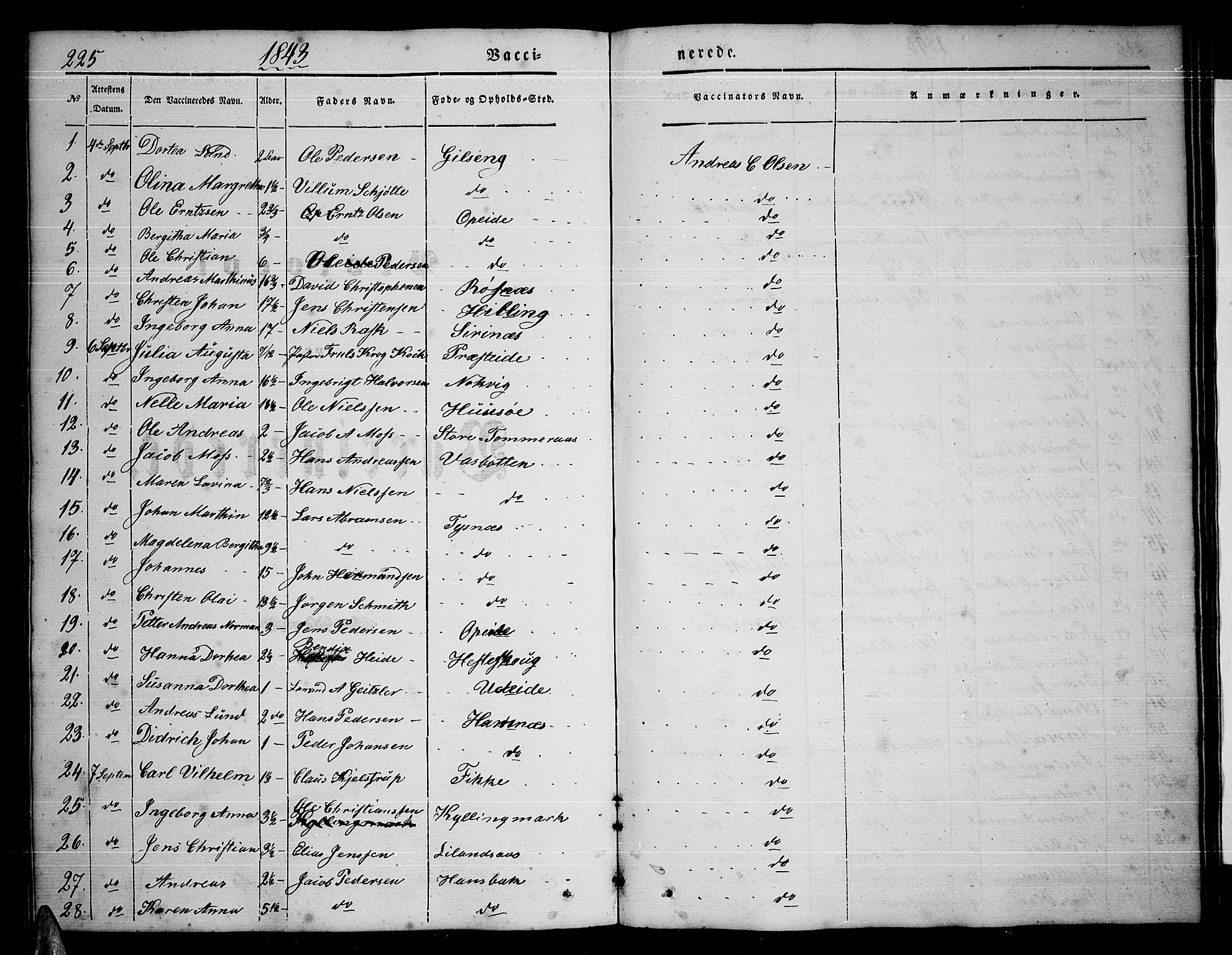 Ministerialprotokoller, klokkerbøker og fødselsregistre - Nordland, AV/SAT-A-1459/859/L0856: Klokkerbok nr. 859C02, 1843-1854, s. 225