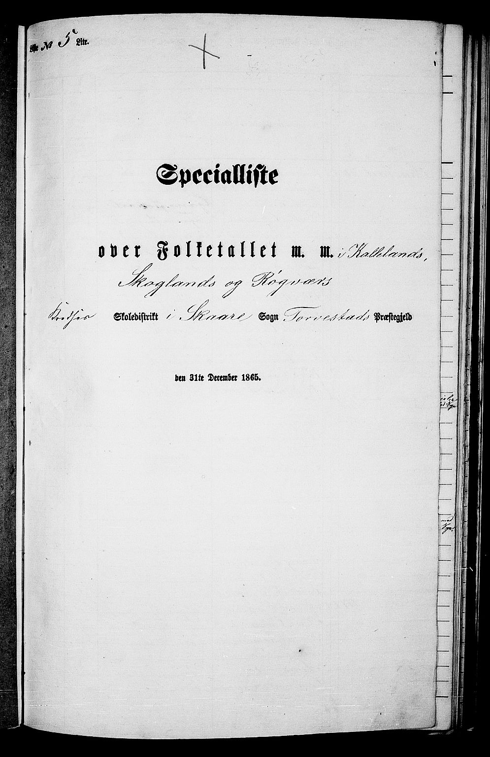 RA, Folketelling 1865 for 1152L Torvastad prestegjeld, Torvastad sokn, Skåre sokn og Utsira sokn, 1865, s. 111