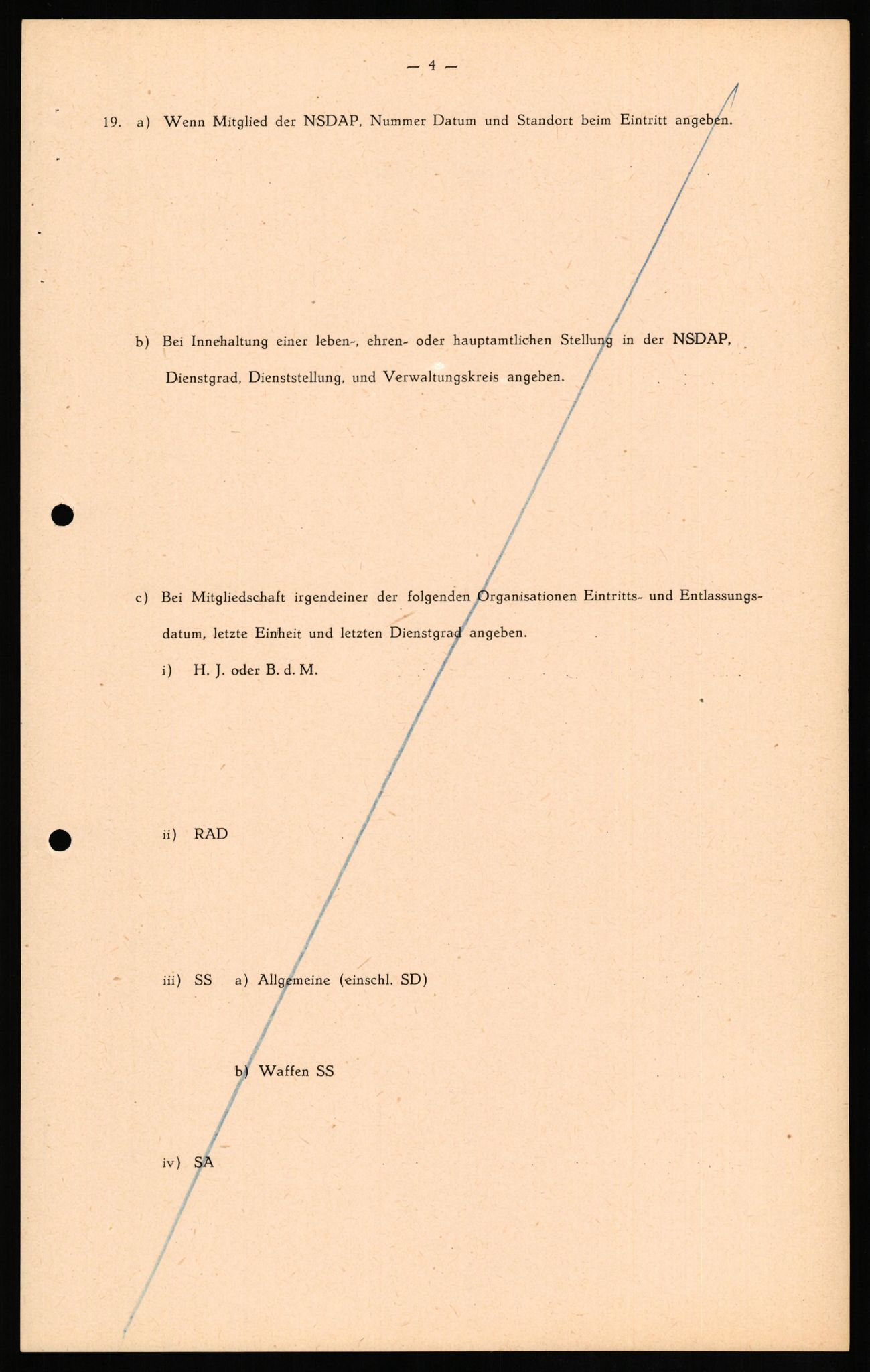 Forsvaret, Forsvarets overkommando II, AV/RA-RAFA-3915/D/Db/L0018: CI Questionaires. Tyske okkupasjonsstyrker i Norge. Tyskere., 1945-1946, s. 45