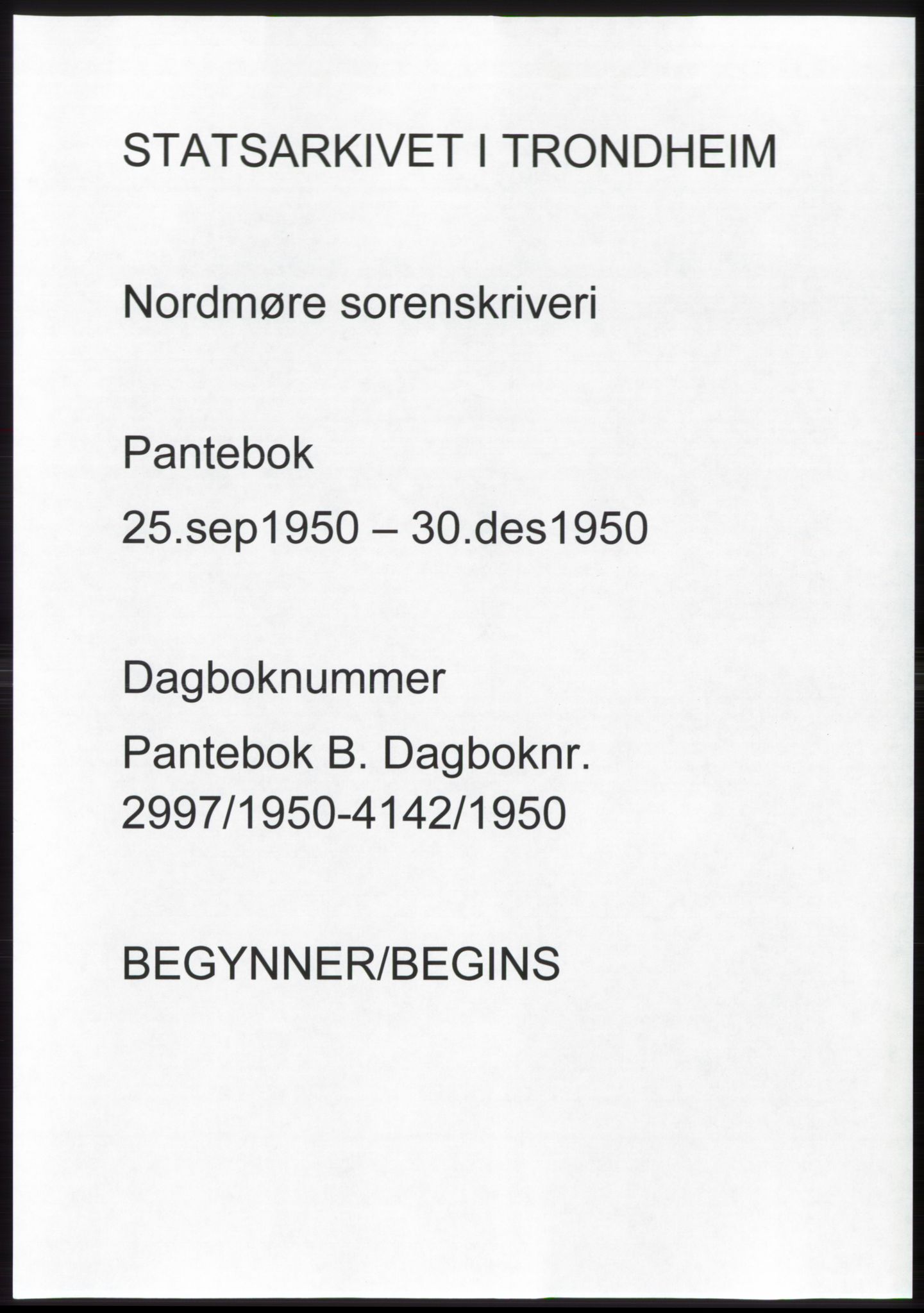 Nordmøre sorenskriveri, AV/SAT-A-4132/1/2/2Ca: Pantebok nr. B106, 1950-1950