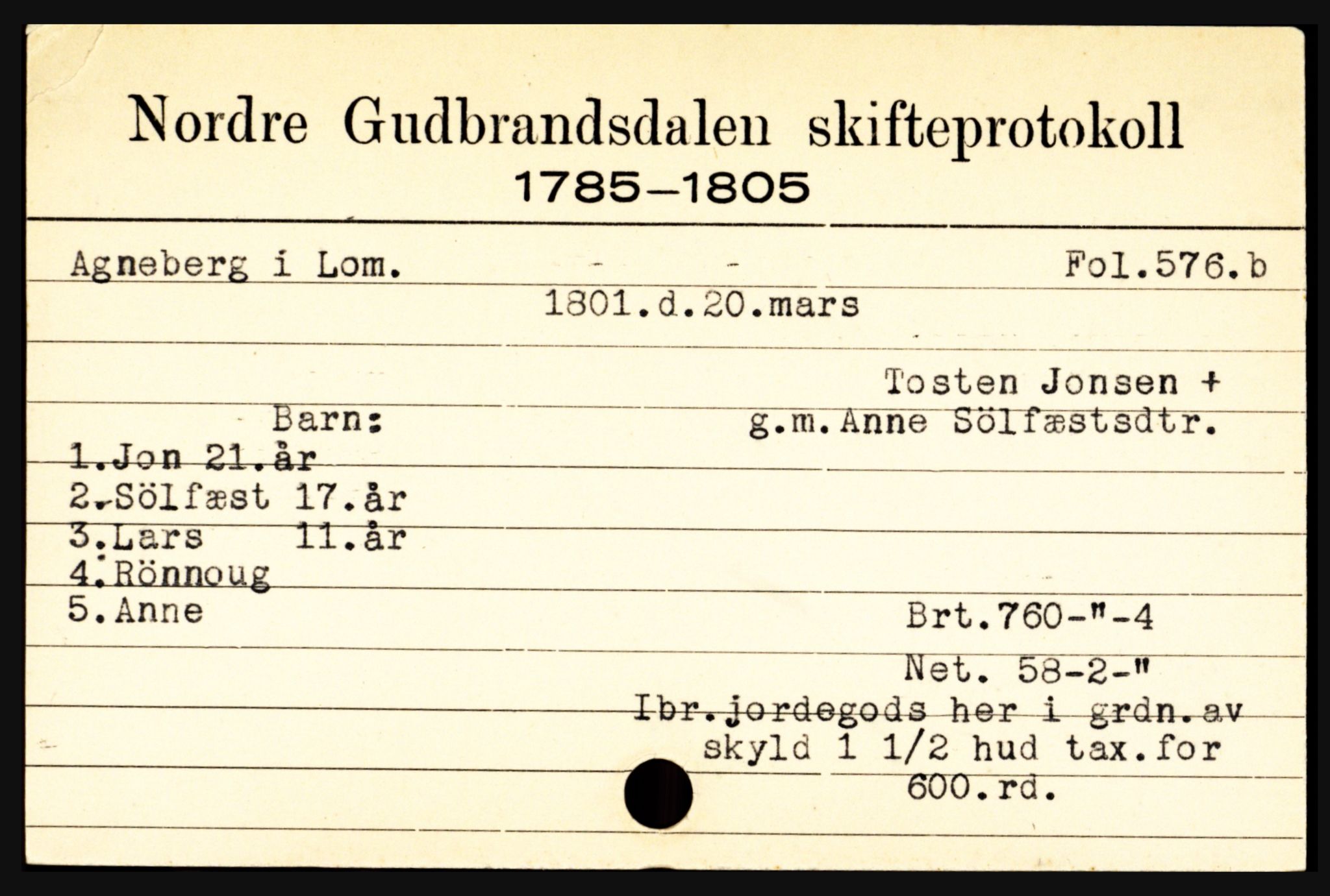 Nord-Gudbrandsdal tingrett, AV/SAH-TING-002/J, 1658-1900, s. 13