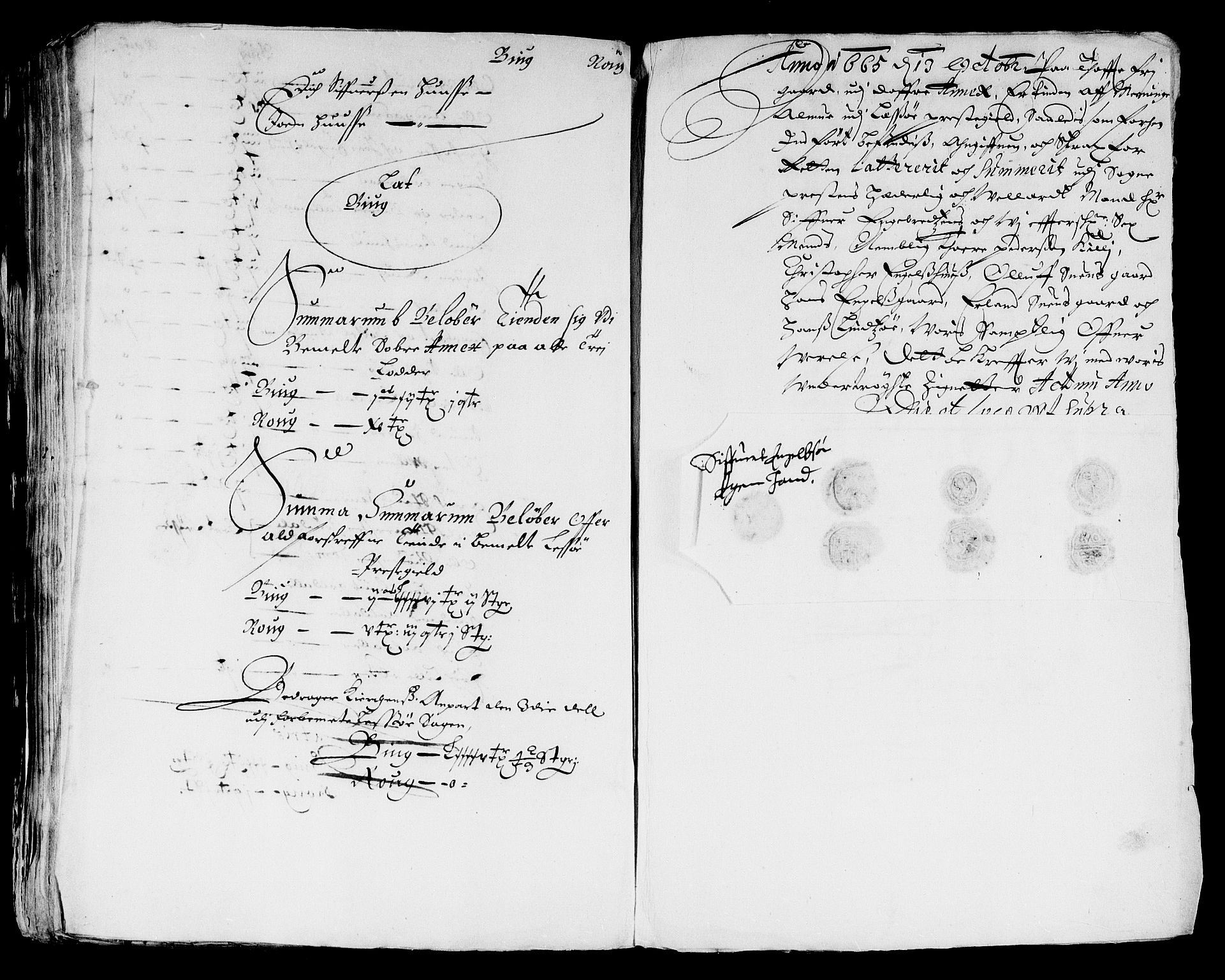 Rentekammeret inntil 1814, Reviderte regnskaper, Stiftamtstueregnskaper, Landkommissariatet på Akershus og Akershus stiftamt, AV/RA-EA-5869/R/Ra/L0027: Landkommissariatet på Akershus, 1665