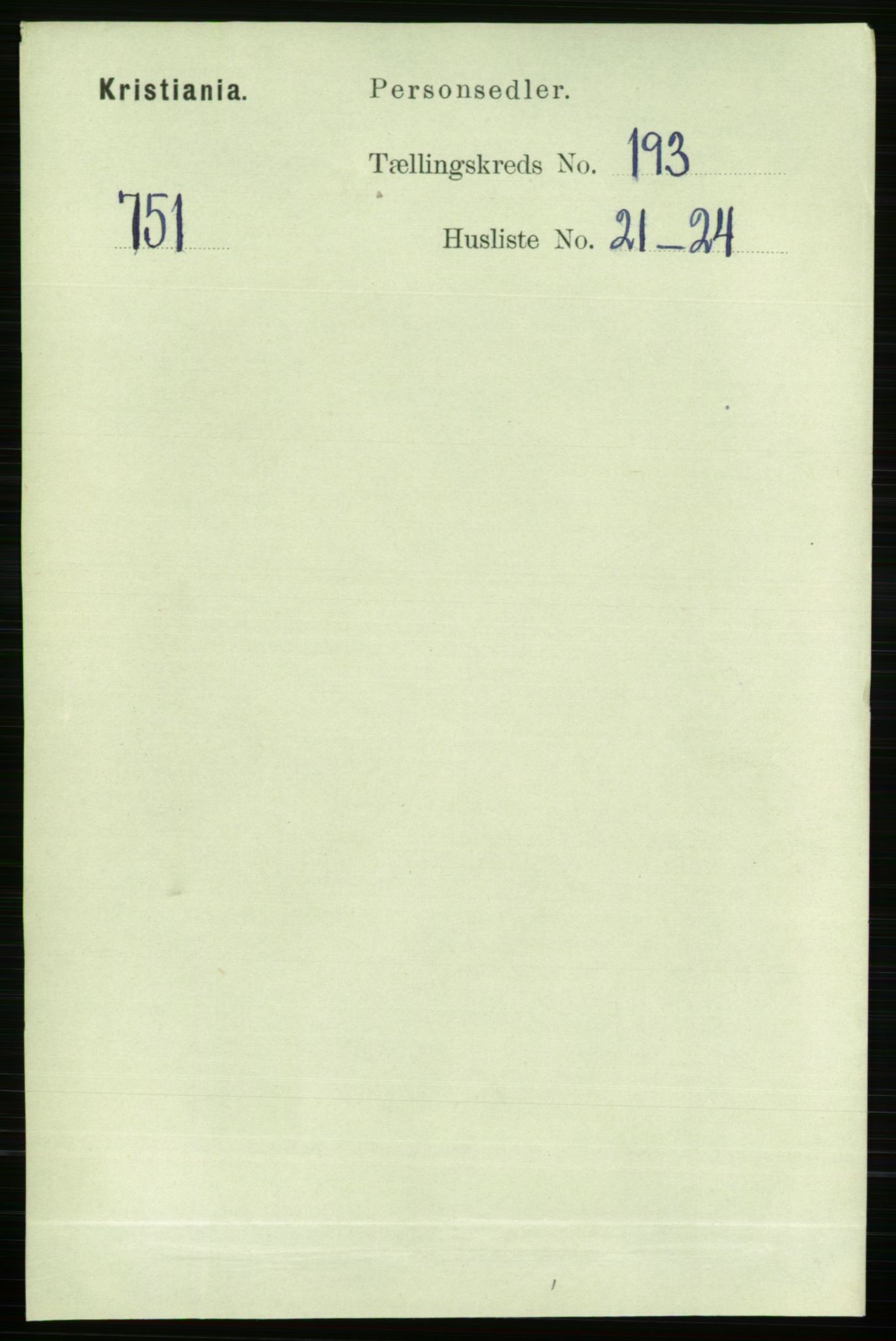 RA, Folketelling 1891 for 0301 Kristiania kjøpstad, 1891, s. 116544